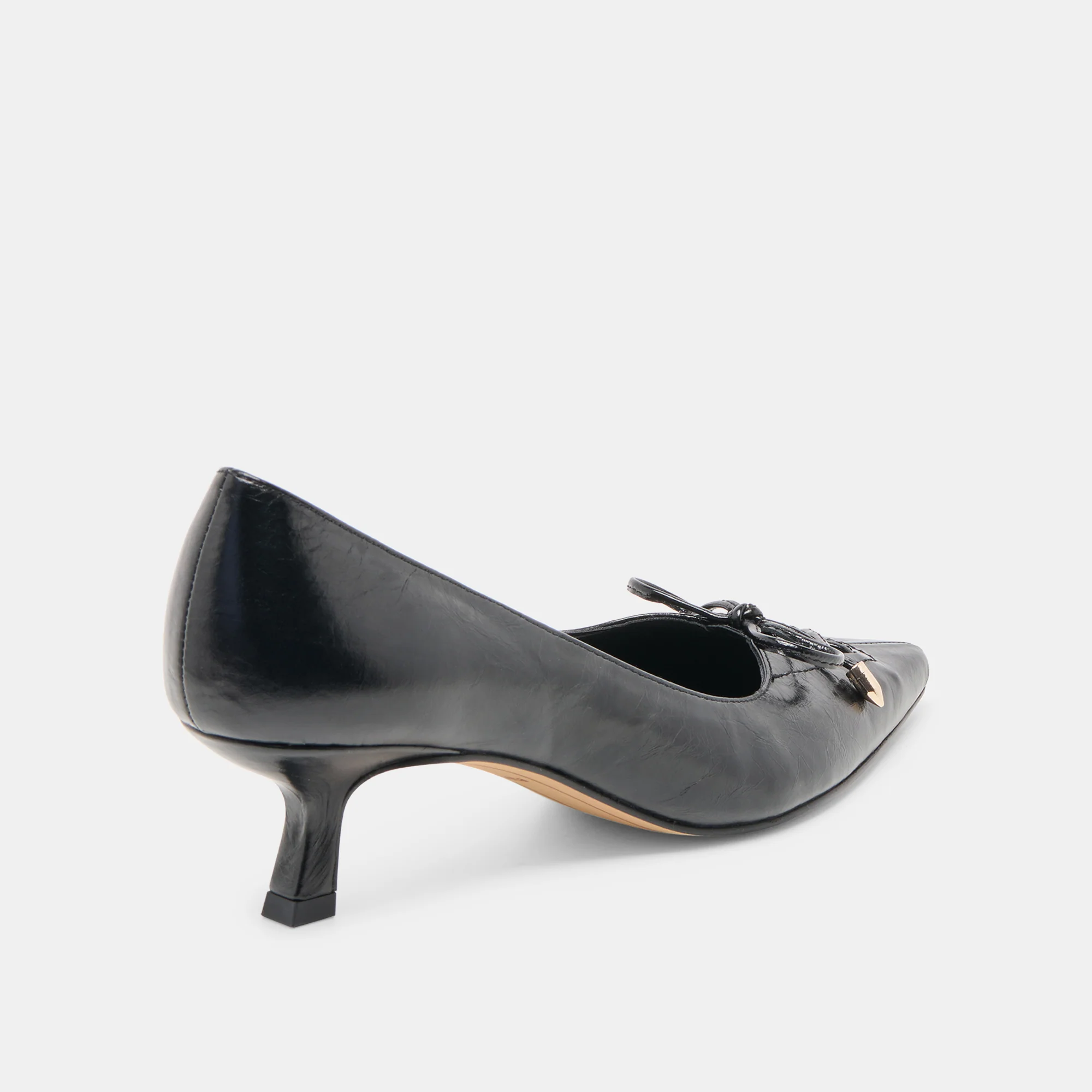 CLARIE HEELS MIDNIGHT CRINKLE PATENT LEATHER - Image 5