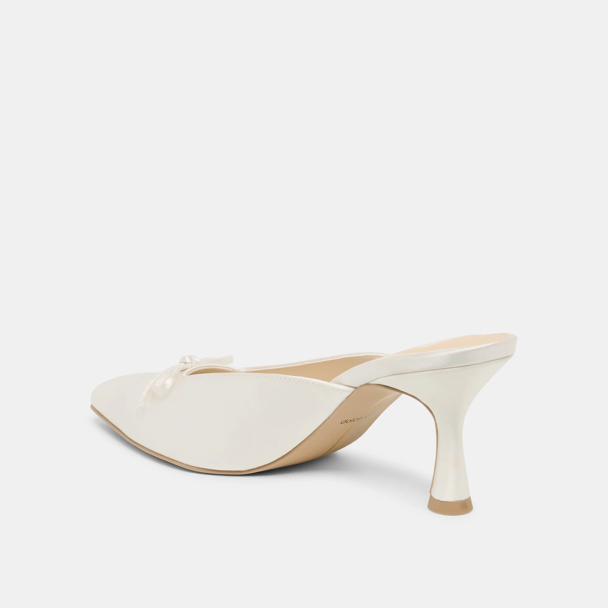 CLEO HIGH HEELS OFF WHITE SATIN - Image 7