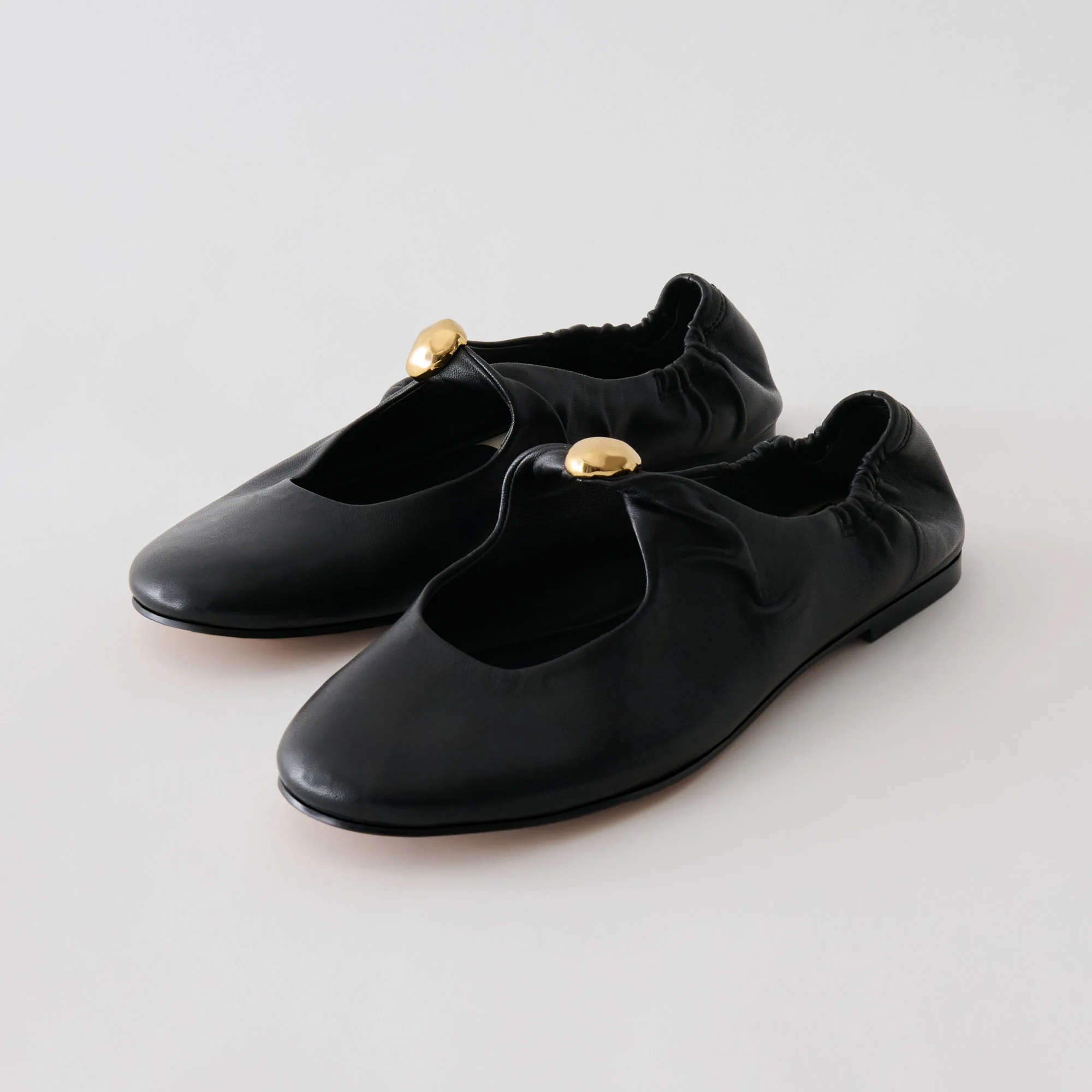 CORNEL FLATS BLACK LEATHER - Image 3