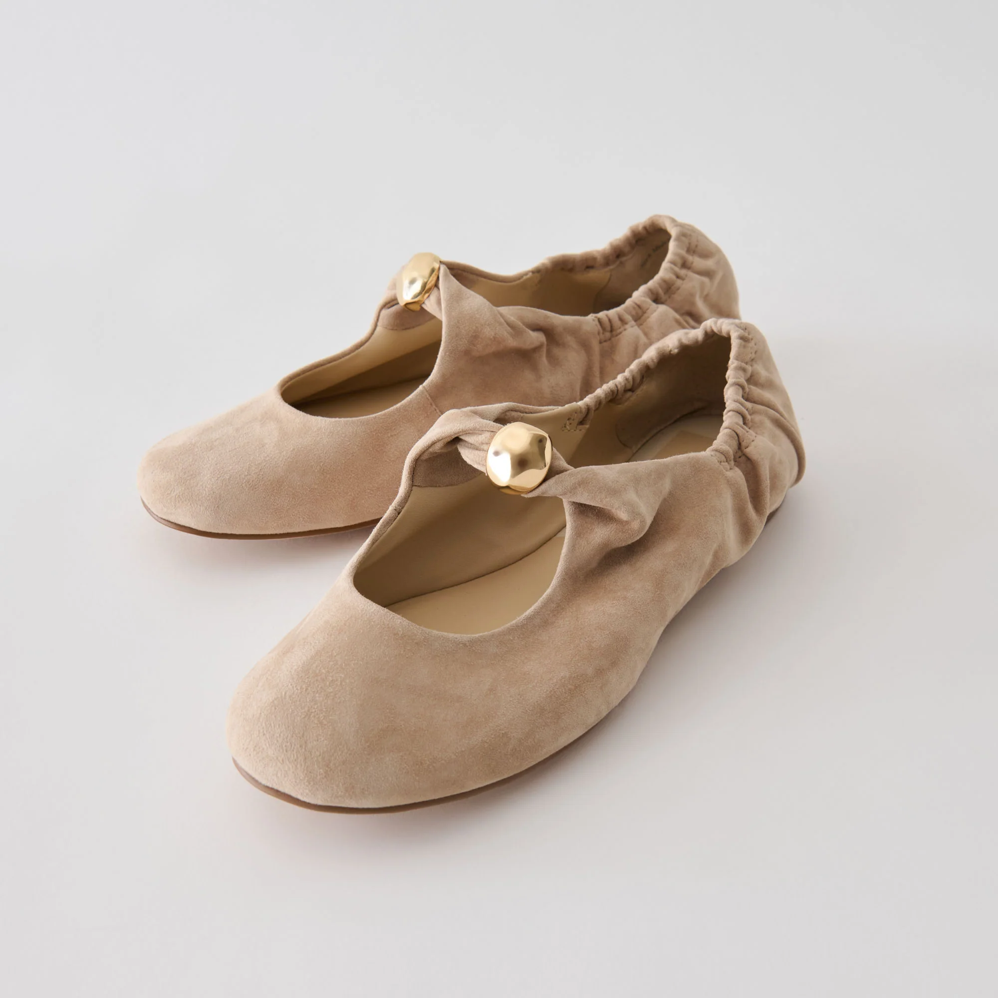 CORNEL FLATS CAMEL SUEDE - Image 2