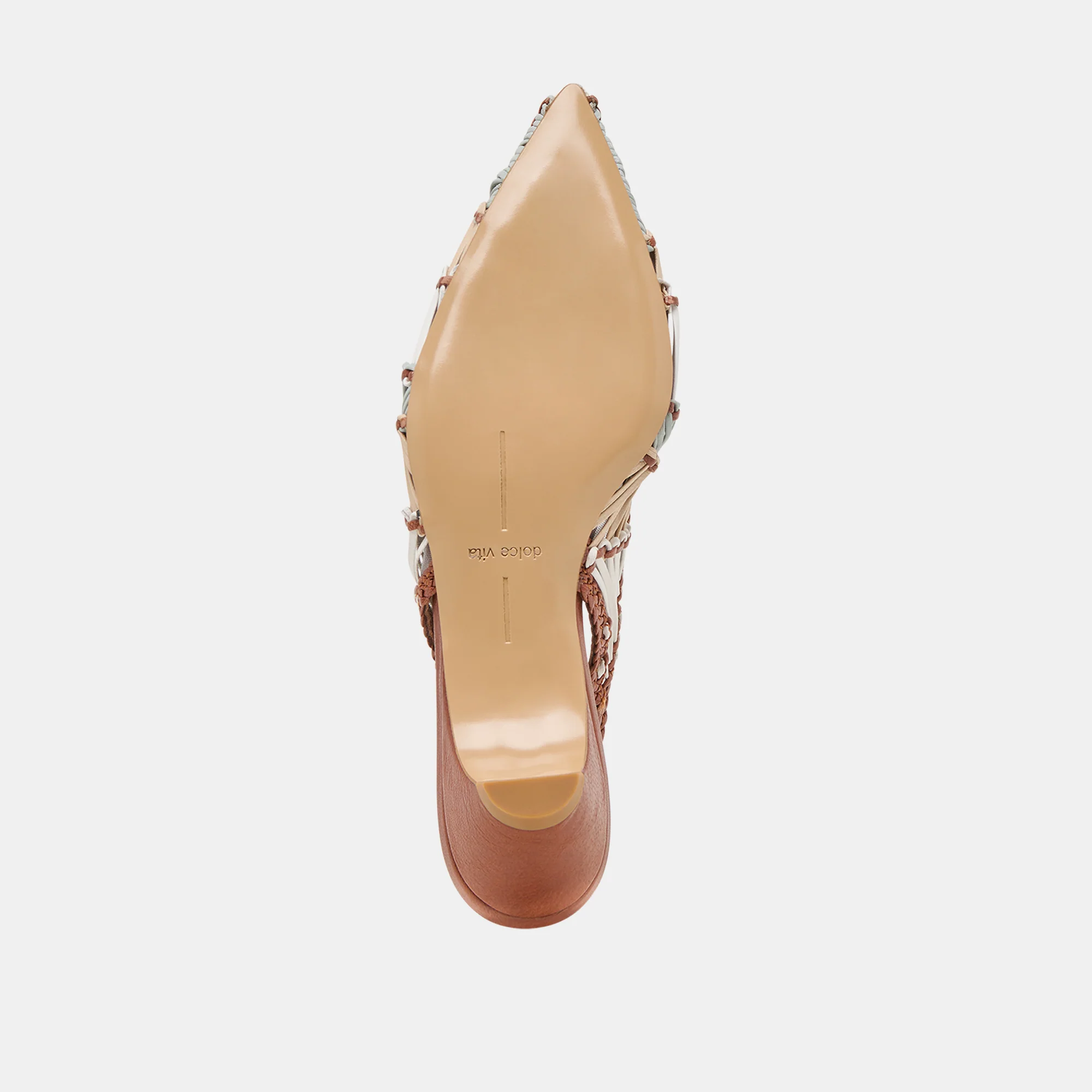 DAFNEY HEELS TAN MULTI WOVEN LEATHER - Image 9