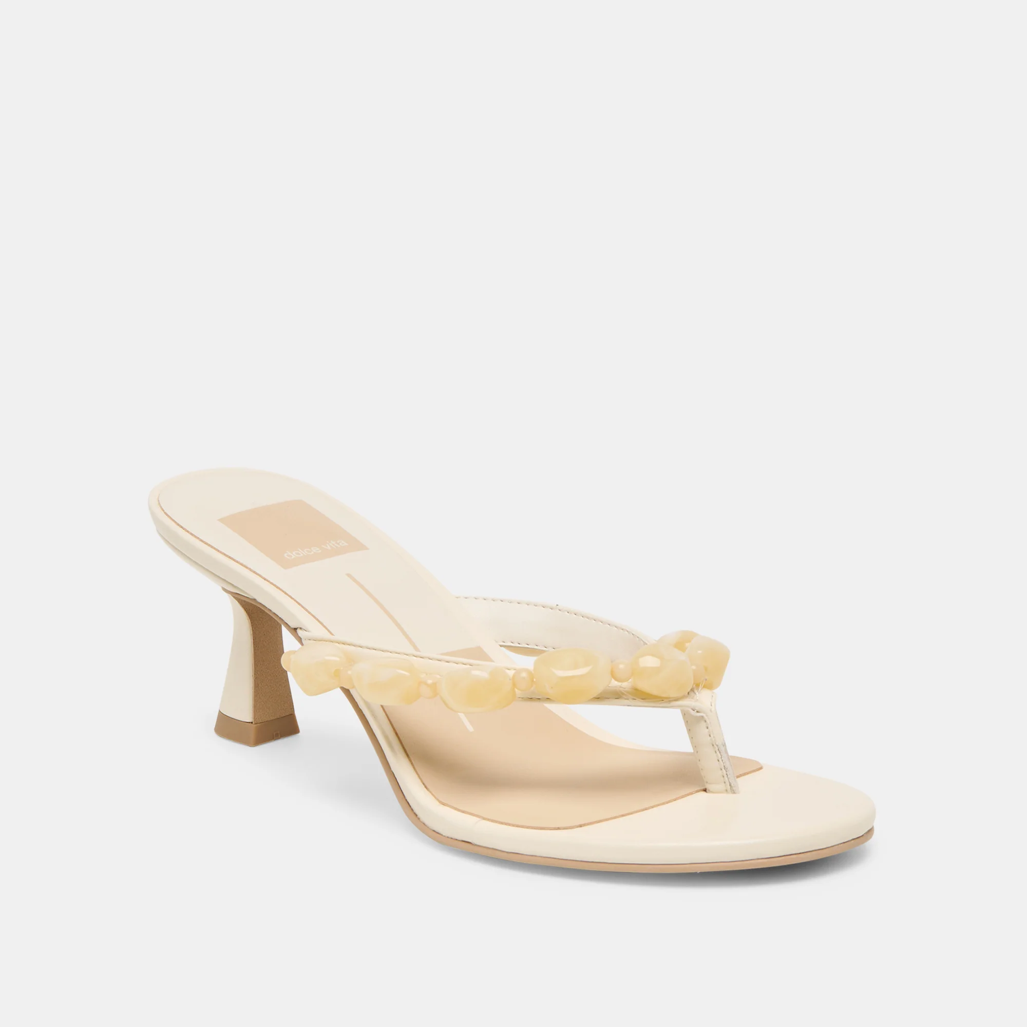 DAKSIE HEELS OFF WHITE LEATHER - Image 2
