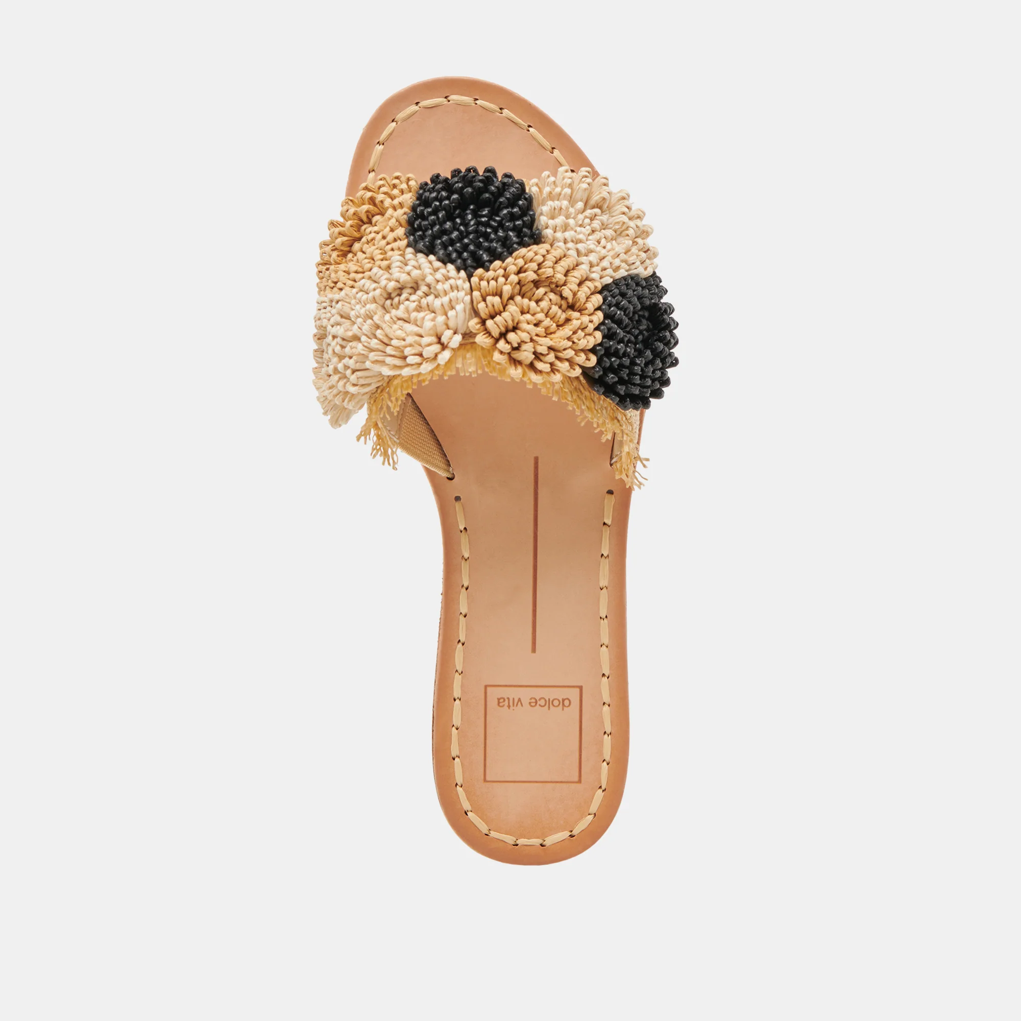DANELA SANDALS BLACK NATURAL RAFFIA - Image 10