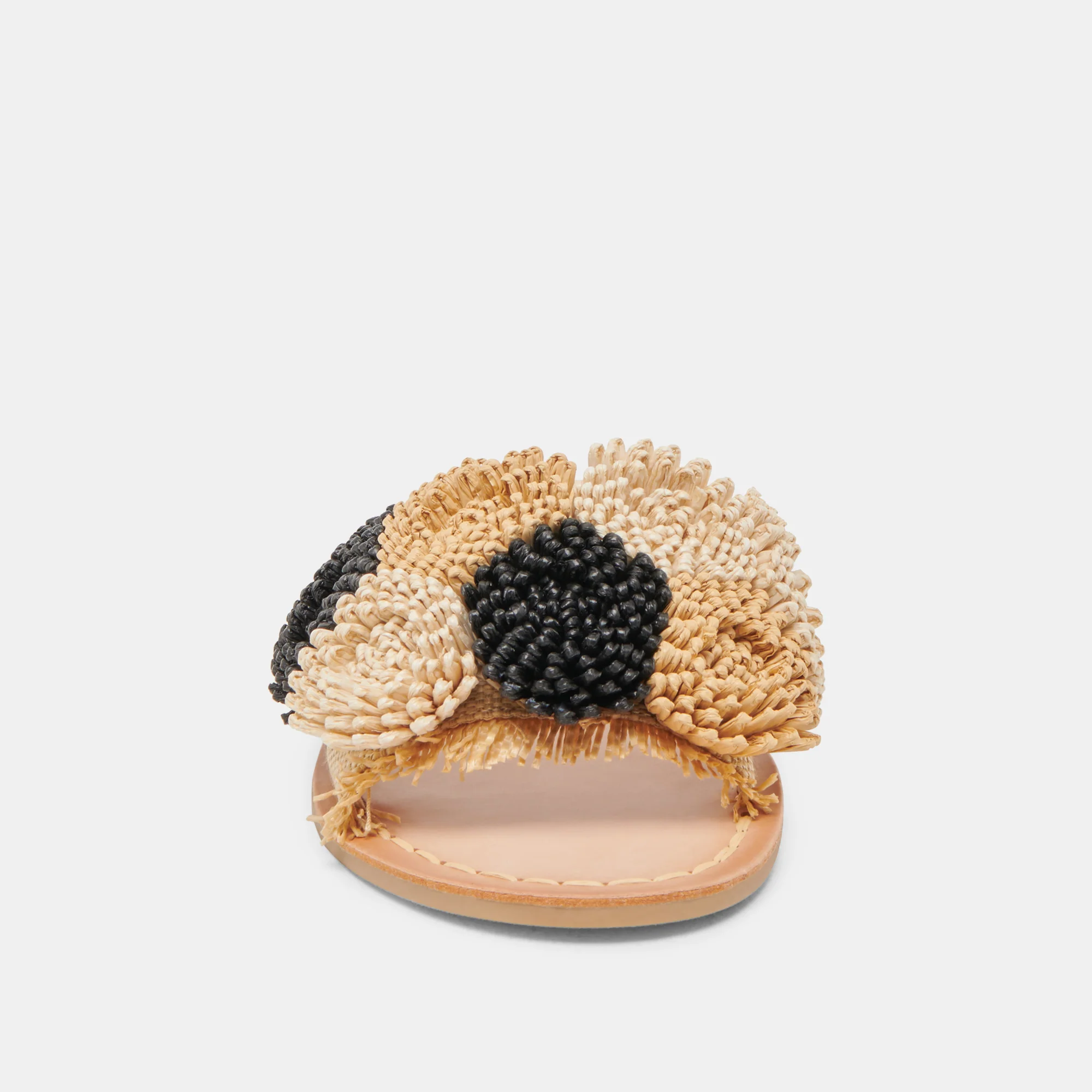DANELA SANDALS BLACK NATURAL RAFFIA - Image 8