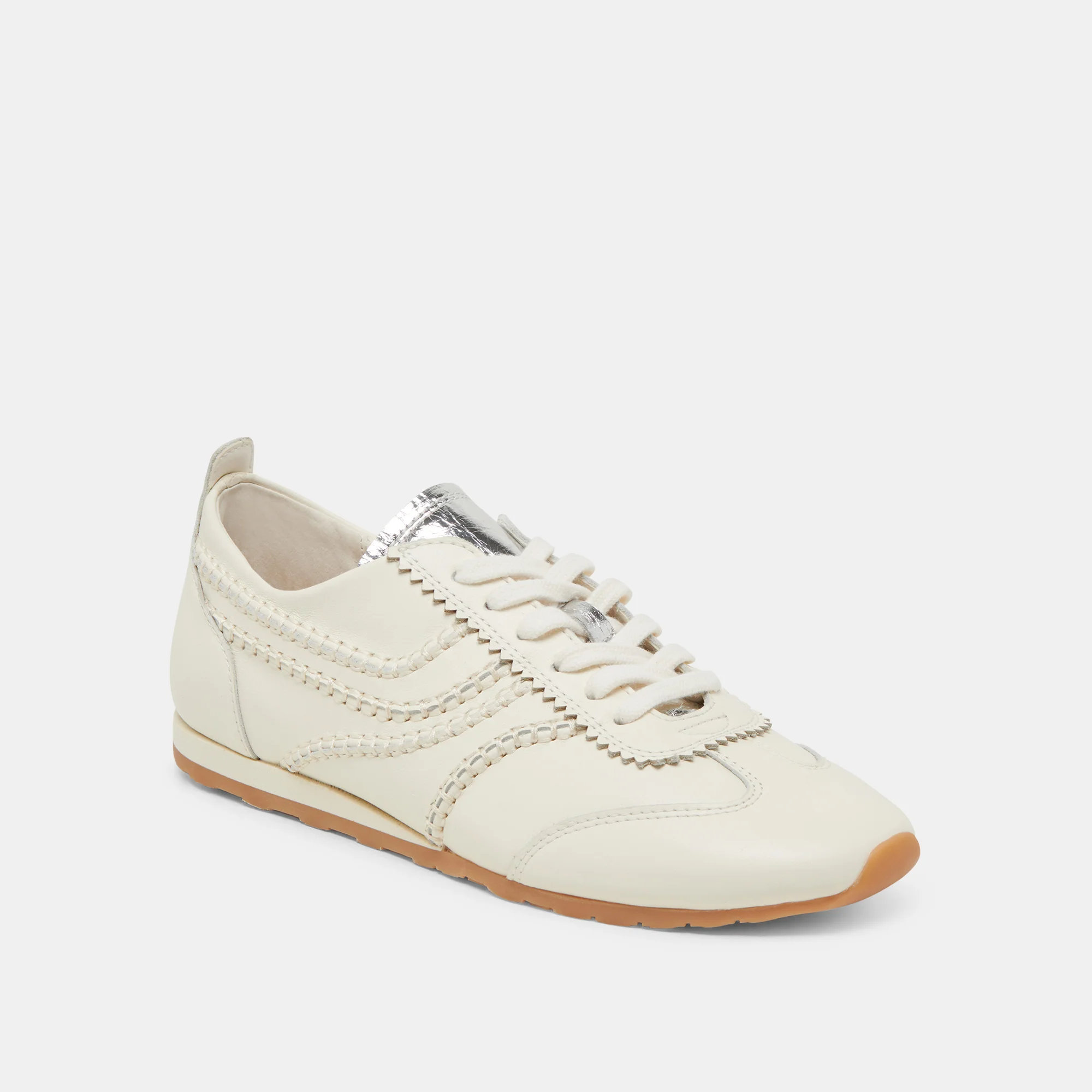 DELANY SNEAKERS OFF WHITE LEATHER - Image 3