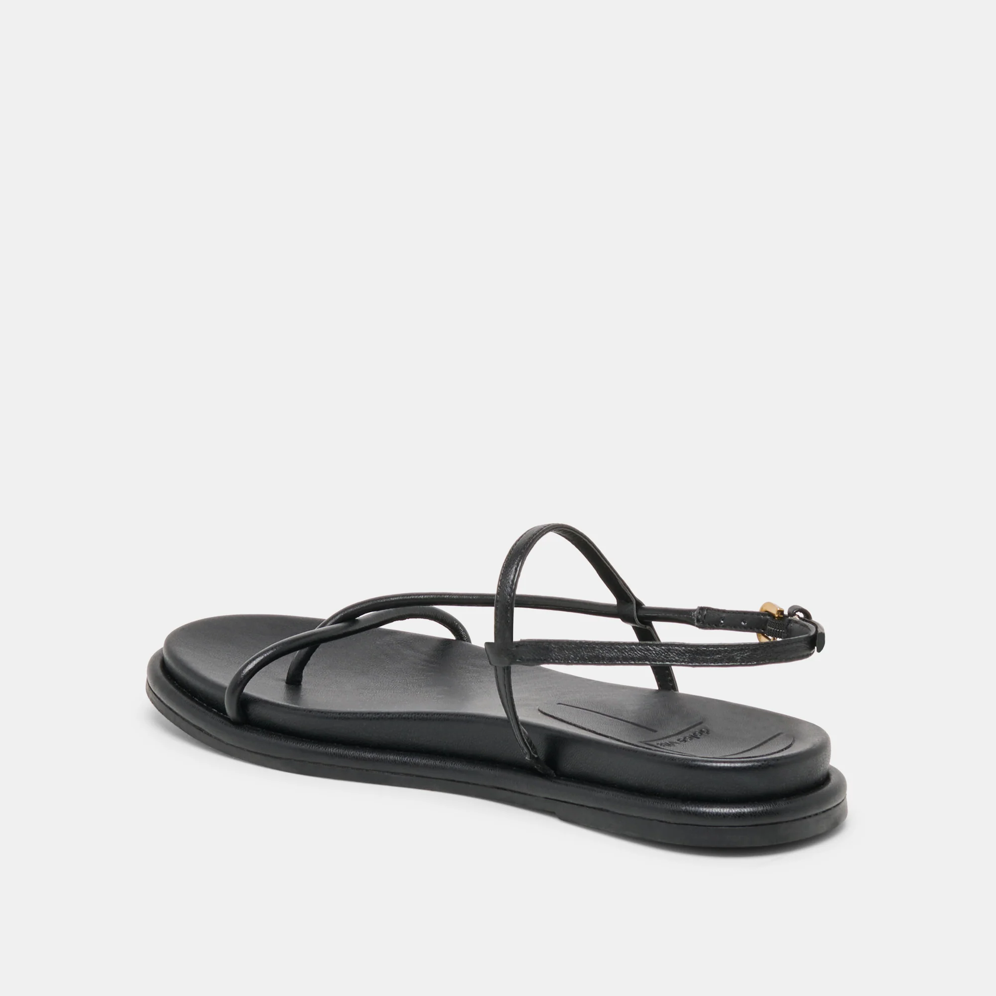 DOM SANDALS BLACK LEATHER - Image 5