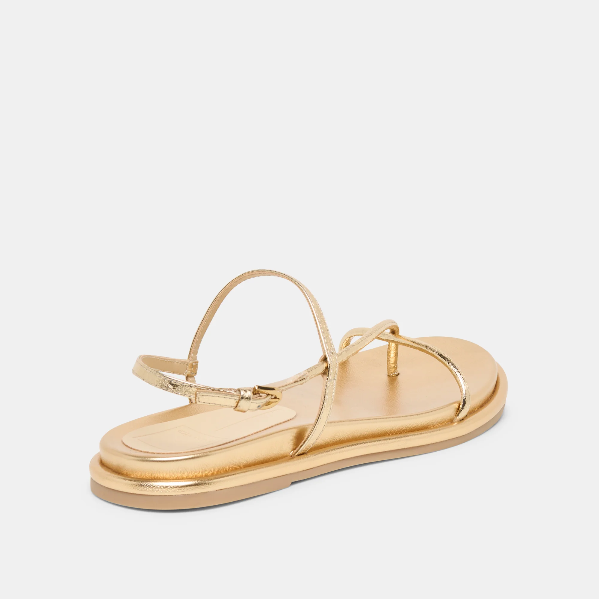DOM SANDALS GOLD DISTRESSED LEATHER - Image 5