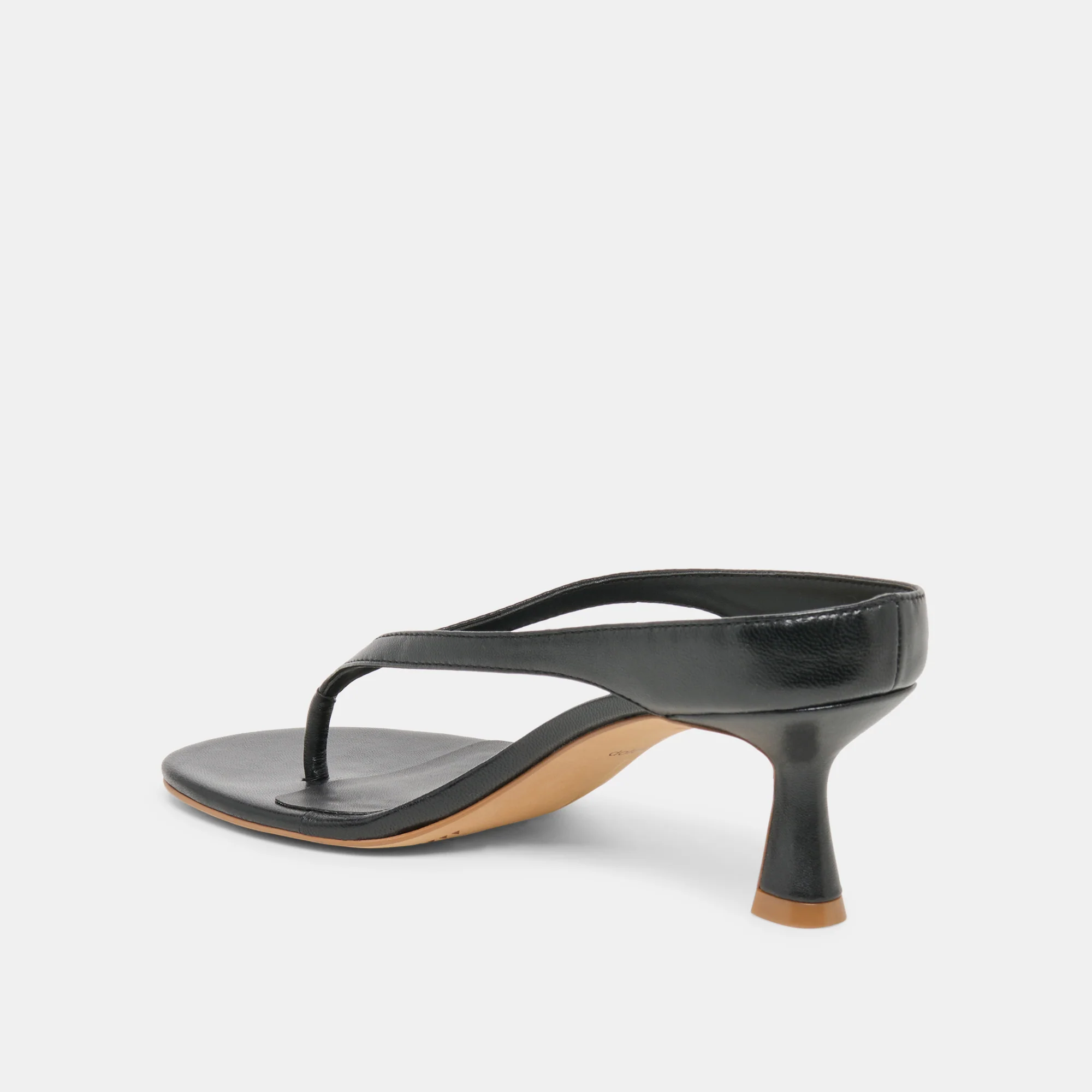 DOREEN HEELS BLACK LEATHER - Image 7