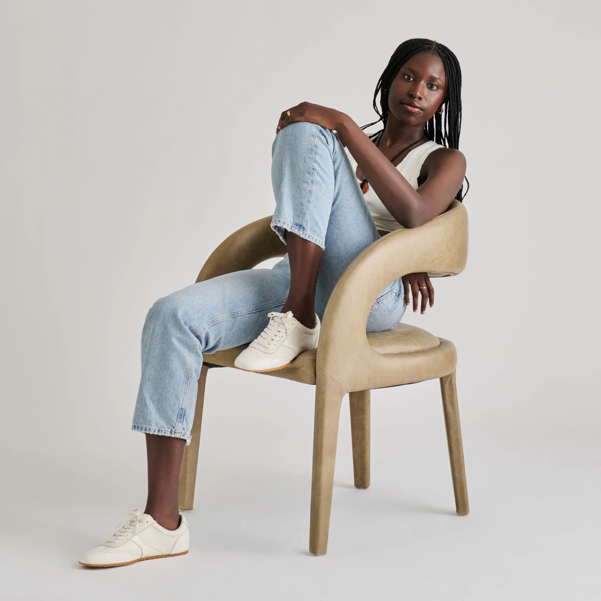DORIE SNEAKERS WHITE LEATHER - Image 6