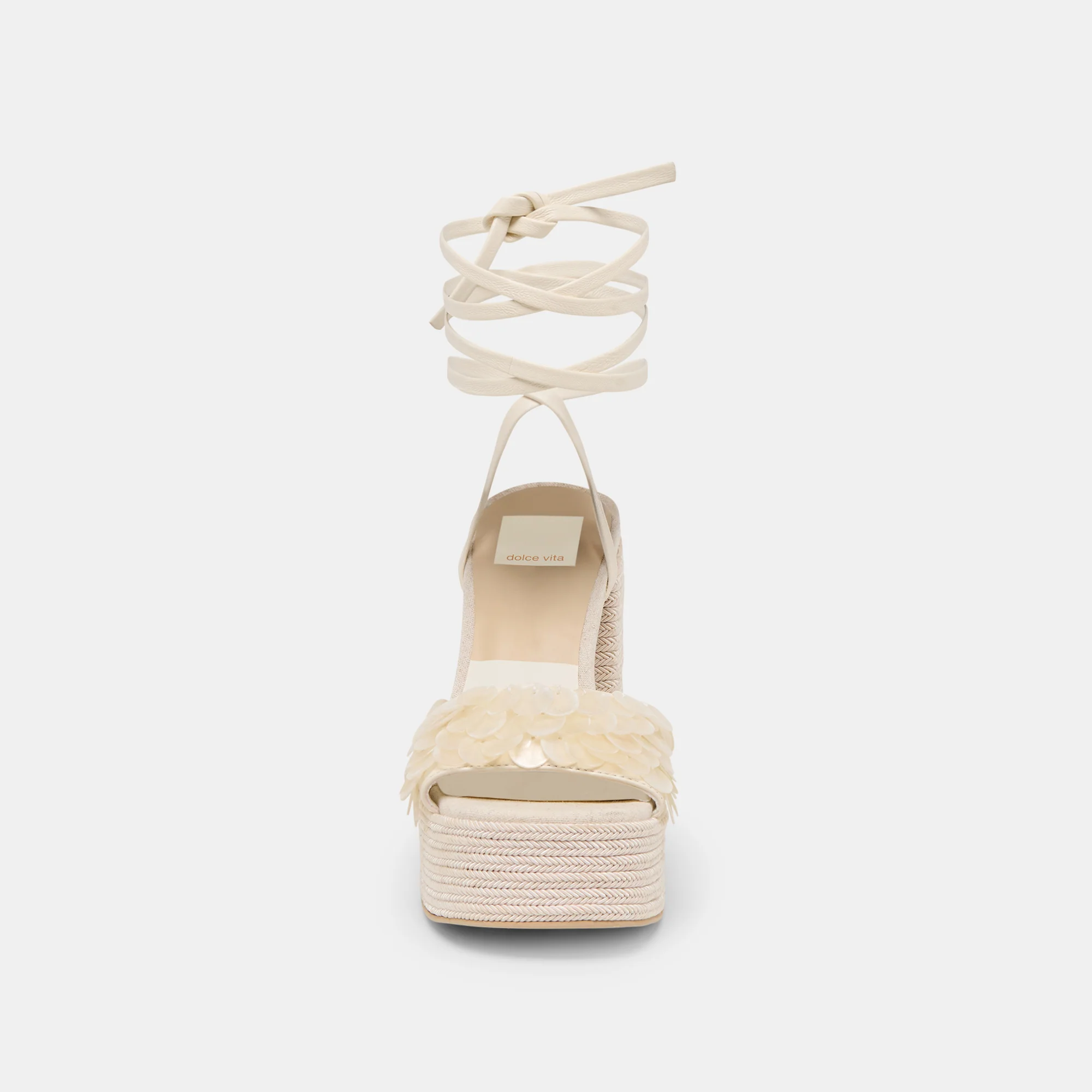 DORTHY CONFETTI HEELS IVORY LEATHER - Image 8