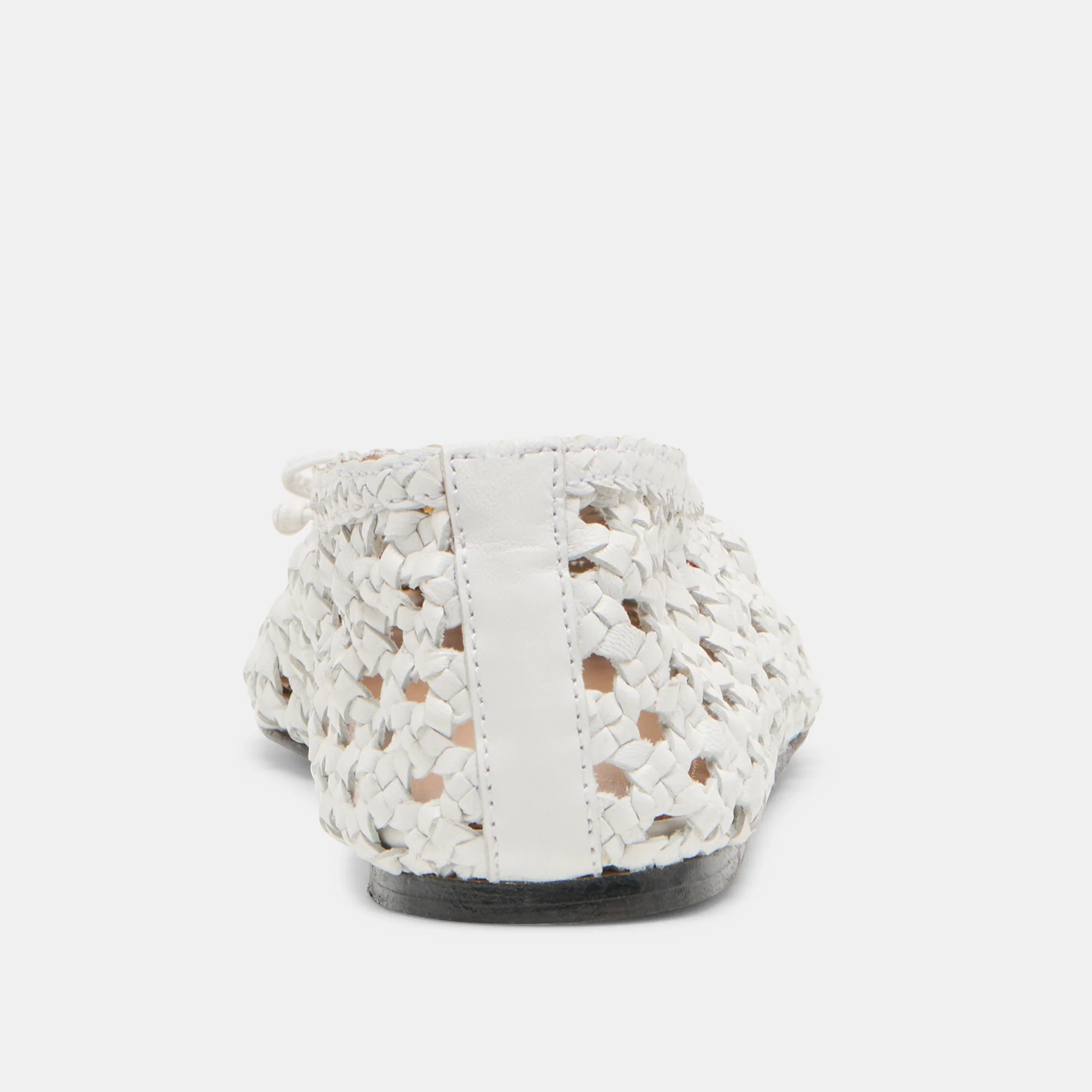 EDDA BALLET FLATS BONE WOVEN LEATHER - Image 7
