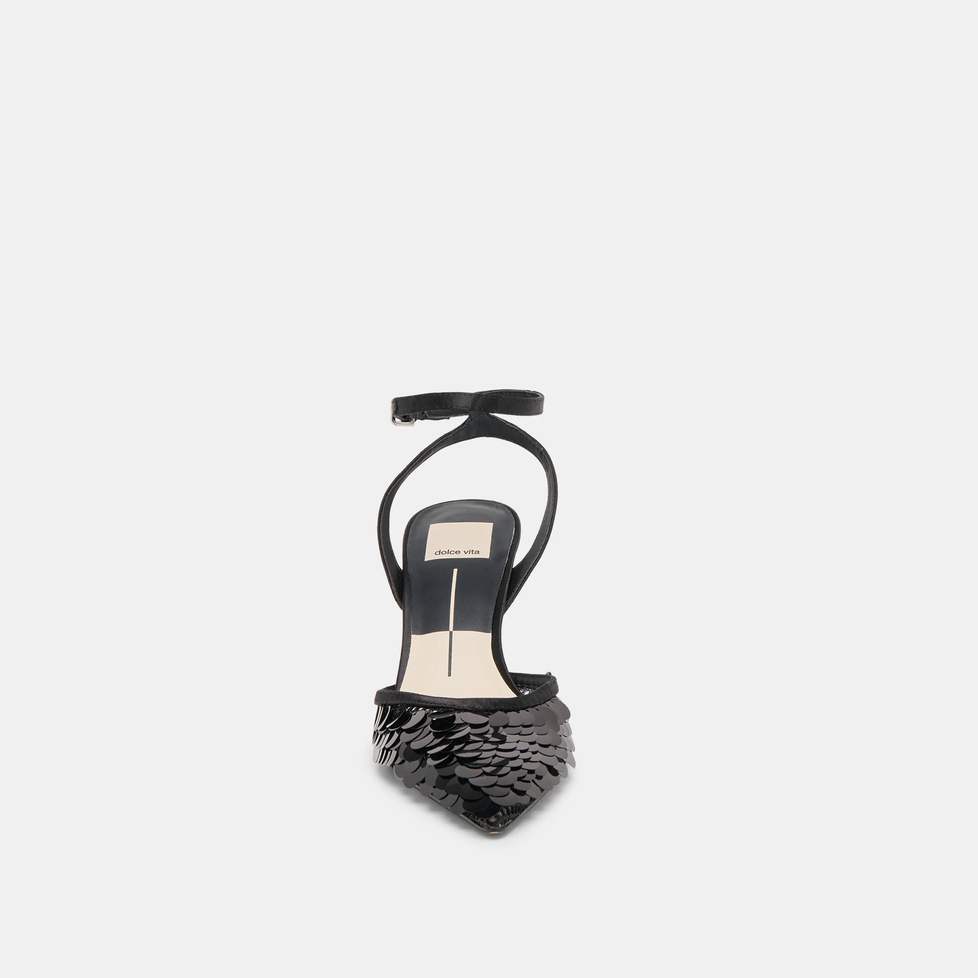 ELIZZA CONFETTI HEELS ONYX WOVEN MESH - Image 9