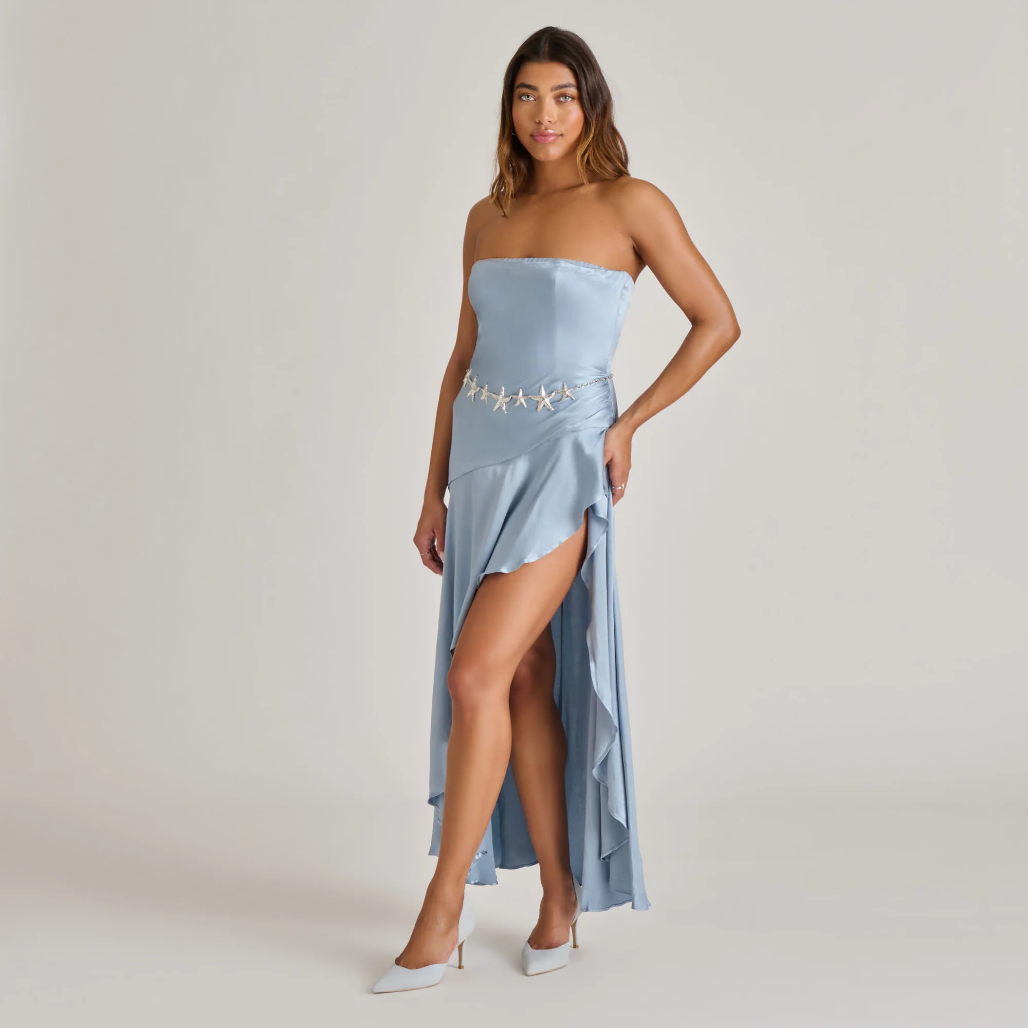 ELOY HEELS LIGHT BLUE SUEDE - Image 4