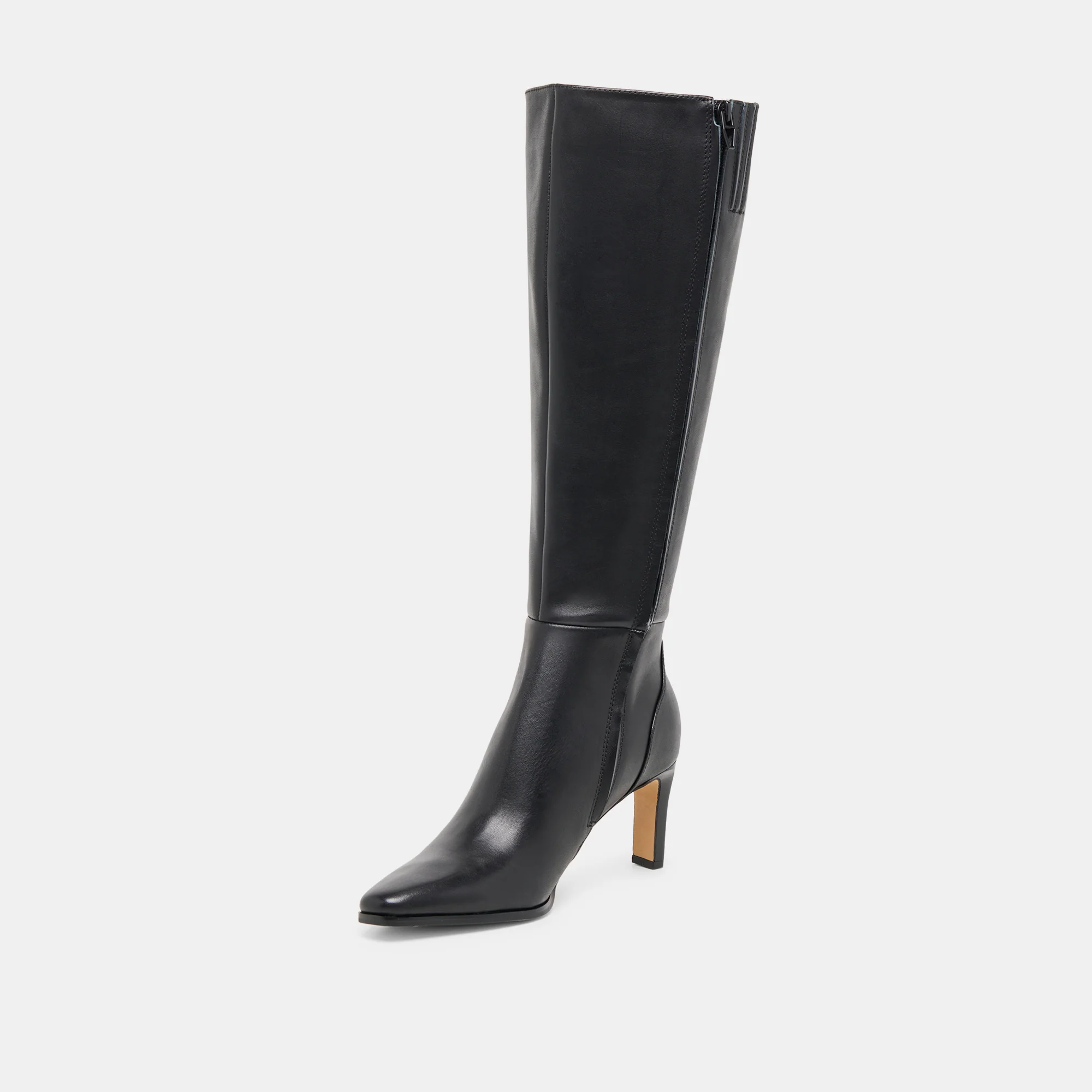 EMMI WIDE CALF BOOTS BLACK LEATHER - Image 12