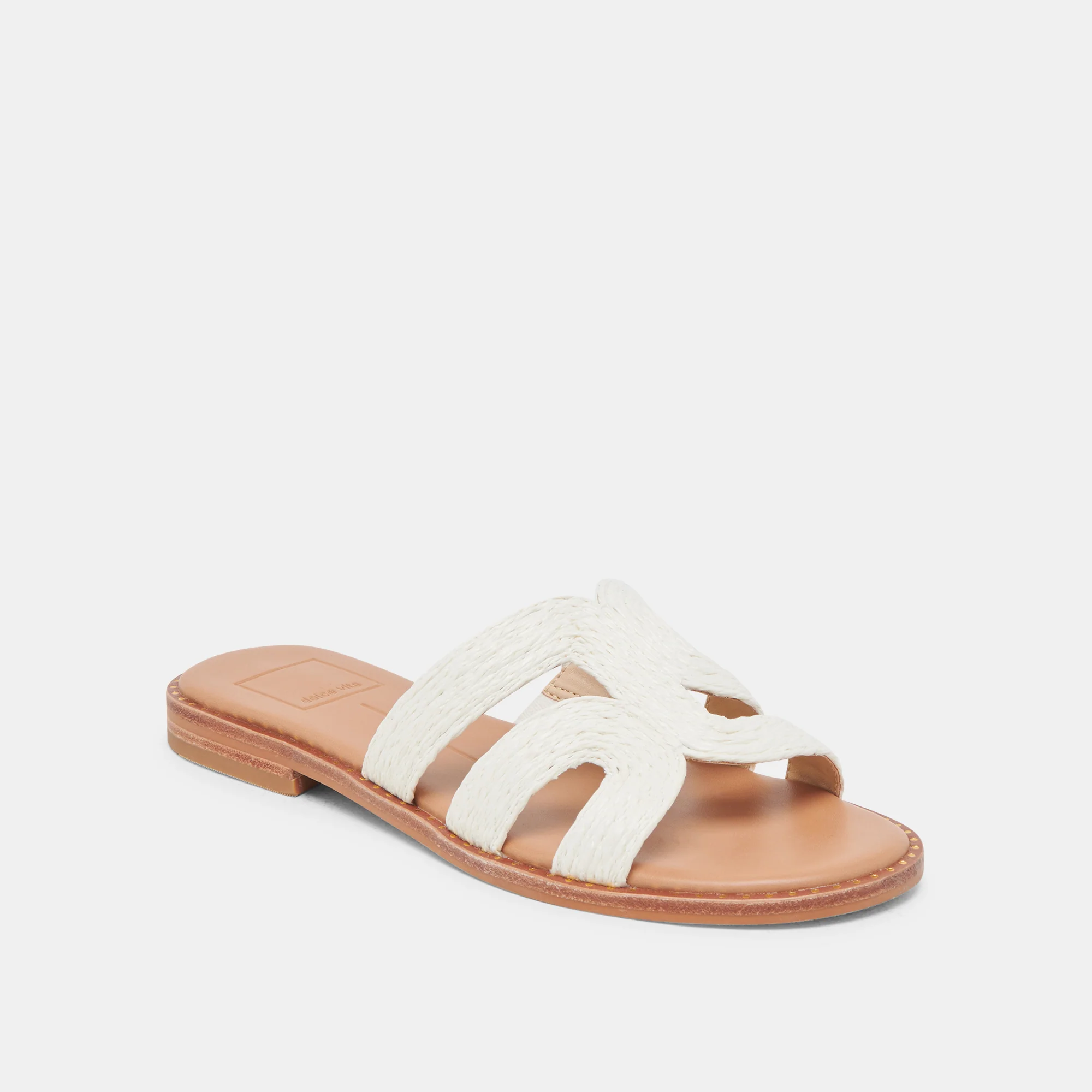 EMON SANDALS WHITE RAFFIA - Image 3