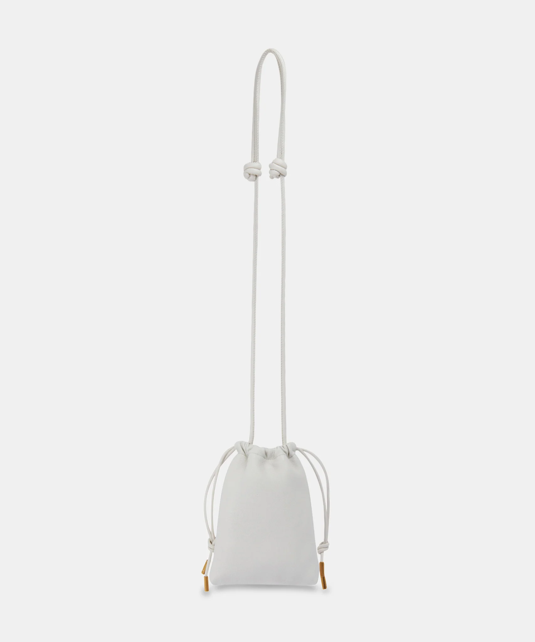EVIE PHONE POUCH IVORY LEATHER - Image 6