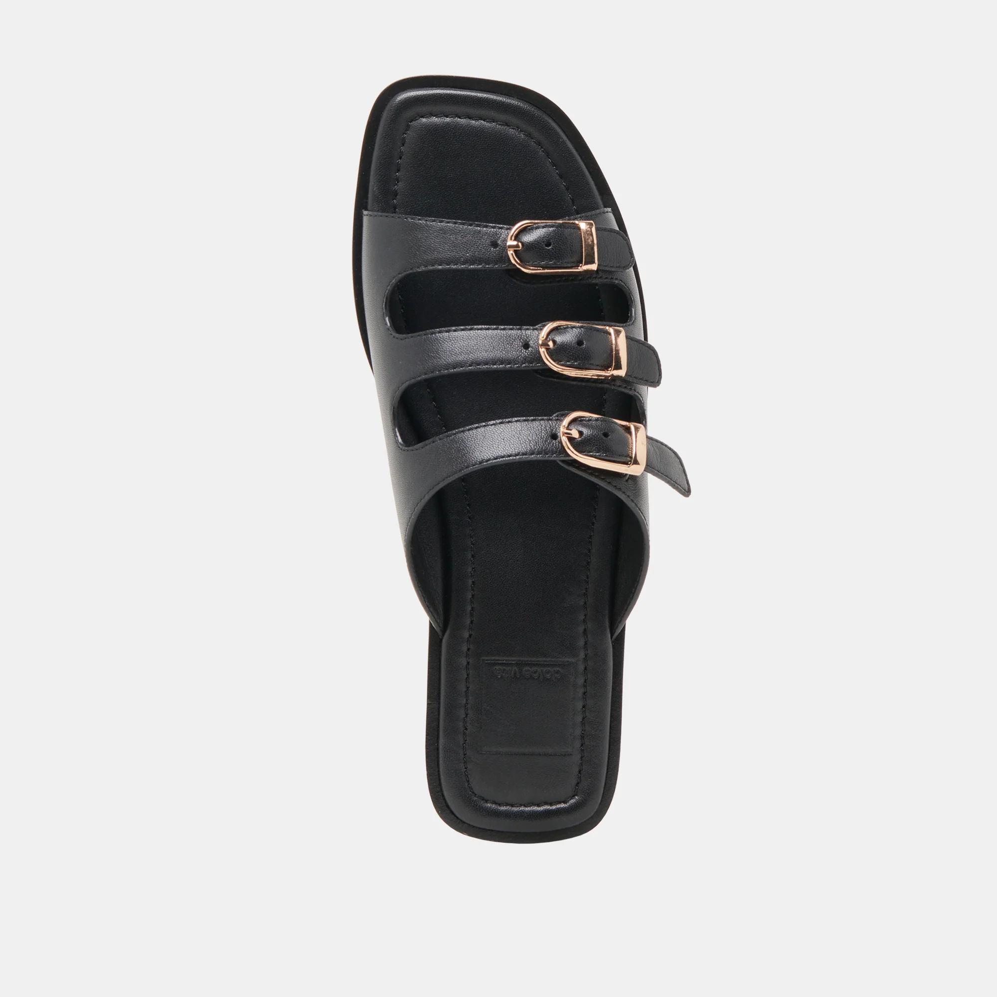 FIN SANDALS BLACK LEATHER - Image 8