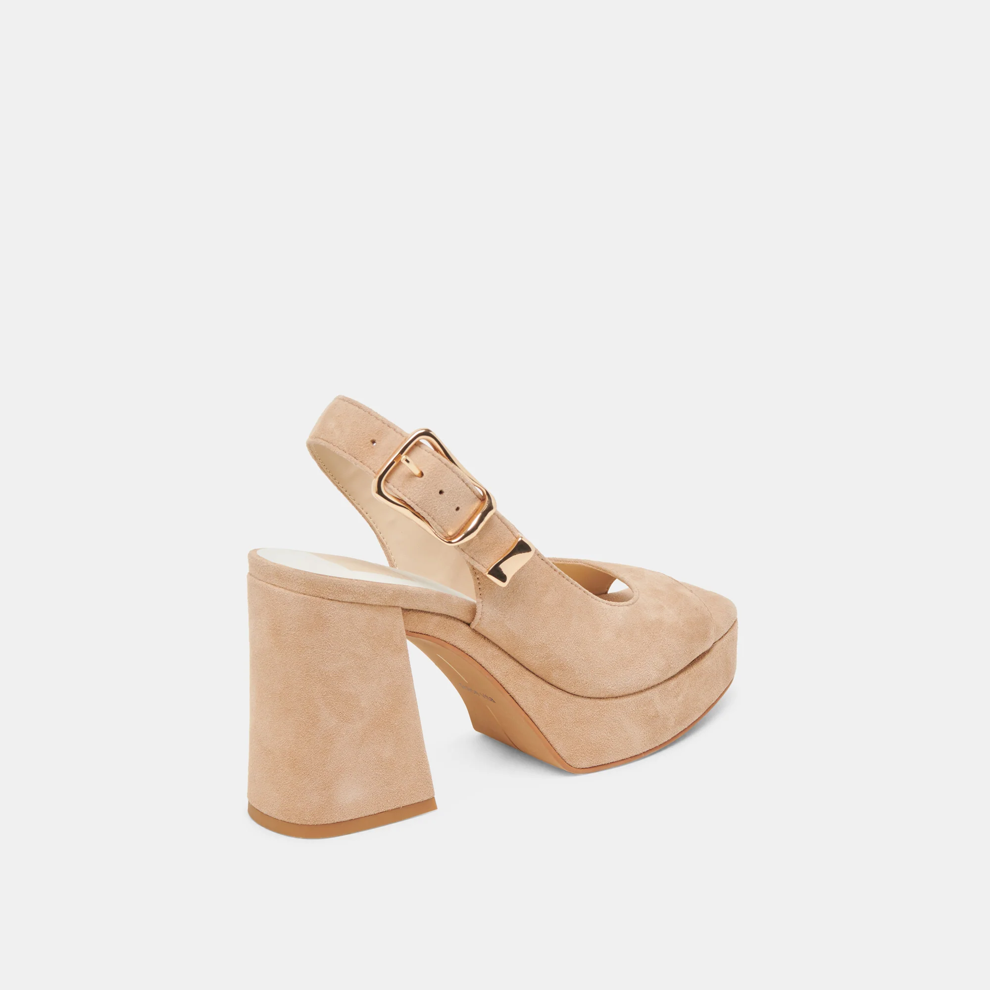 FLORES HEELS BAMBOO SUEDE - Image 3