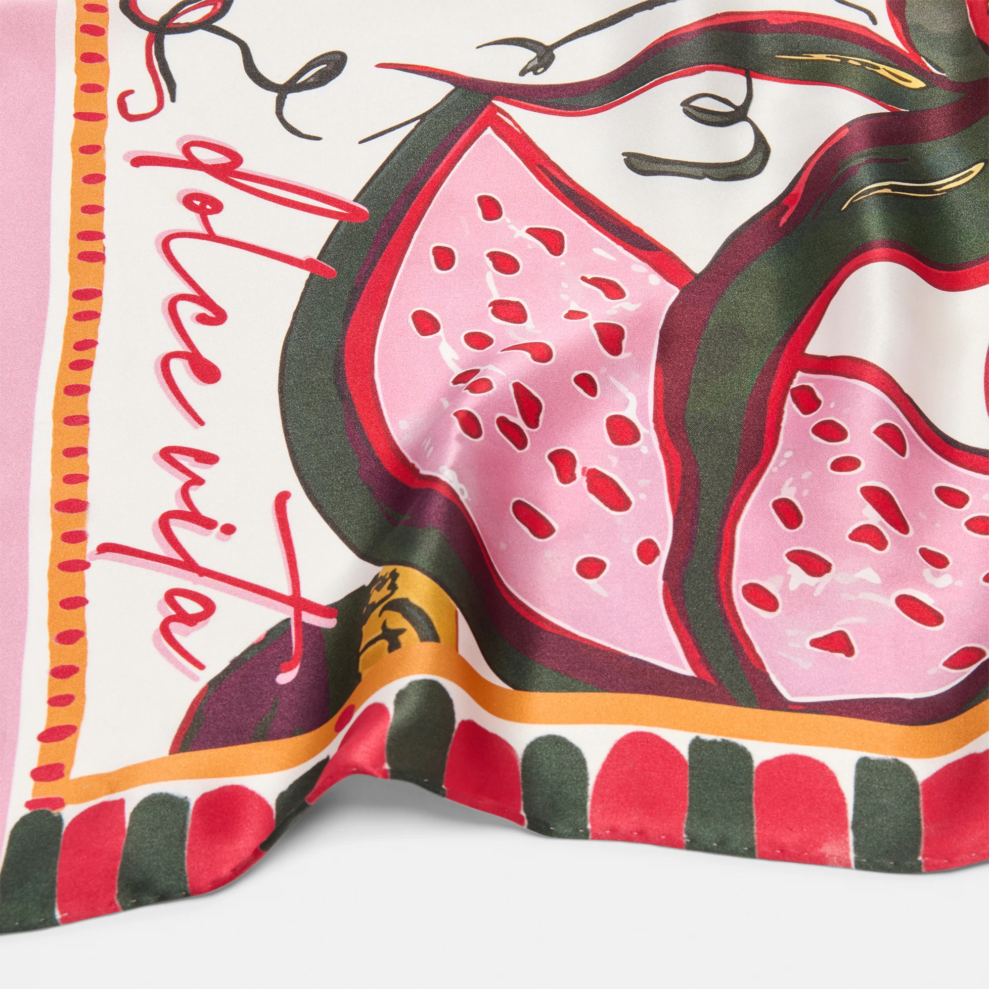 FRUIT SCARF PINK MULTI - Image 3