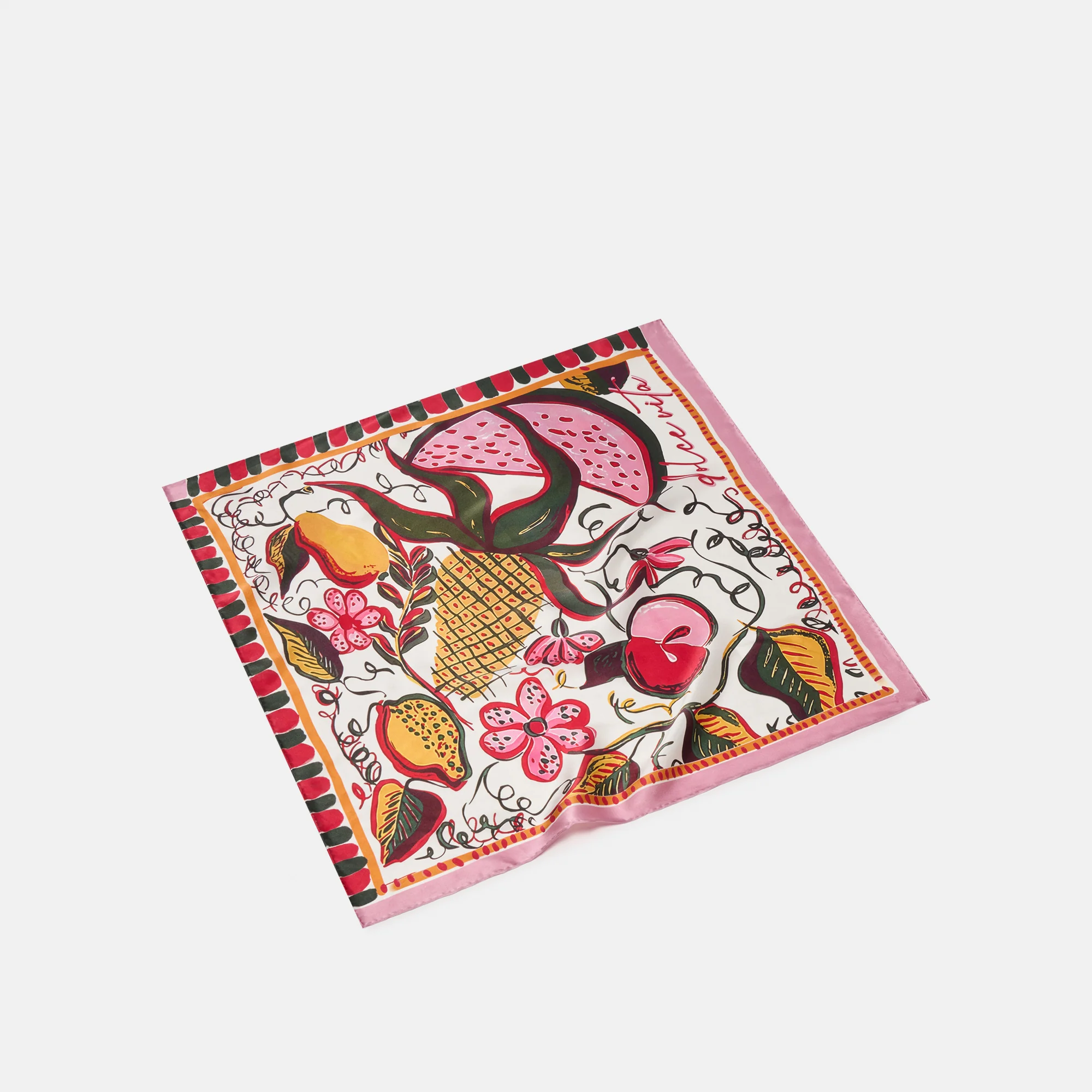 FRUIT SCARF PINK MULTI - Image 5