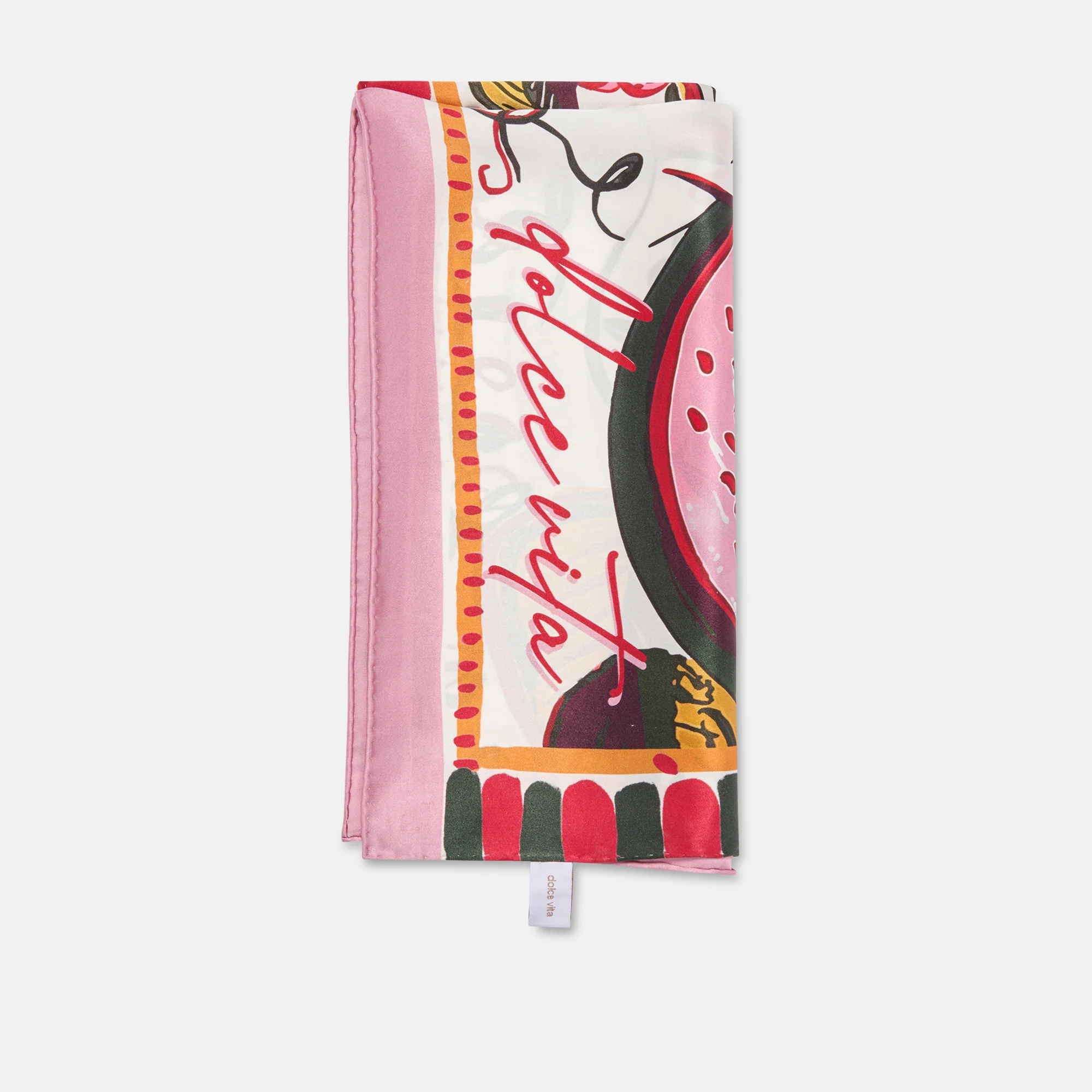 FRUIT SCARF PINK MULTI - Image 7