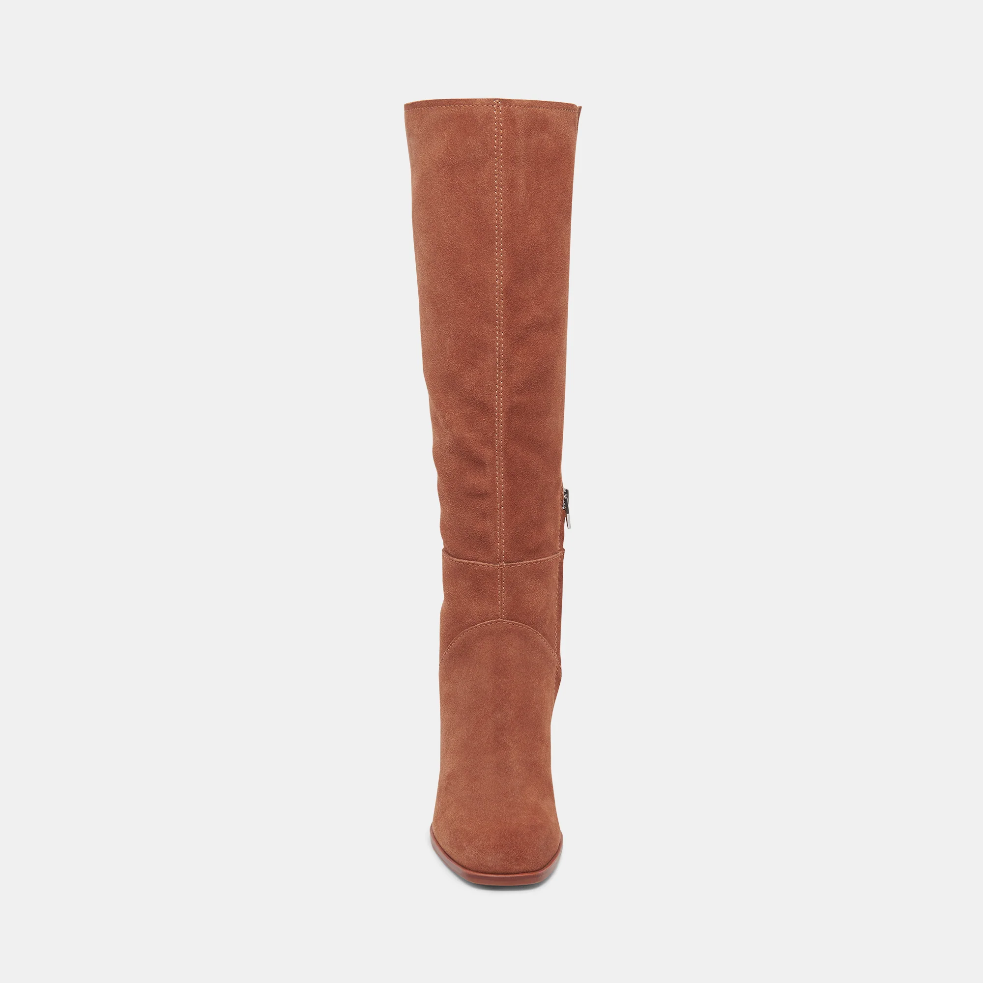 FYNN WIDE CALF BOOTS DK BROWN SUEDE - Image 8