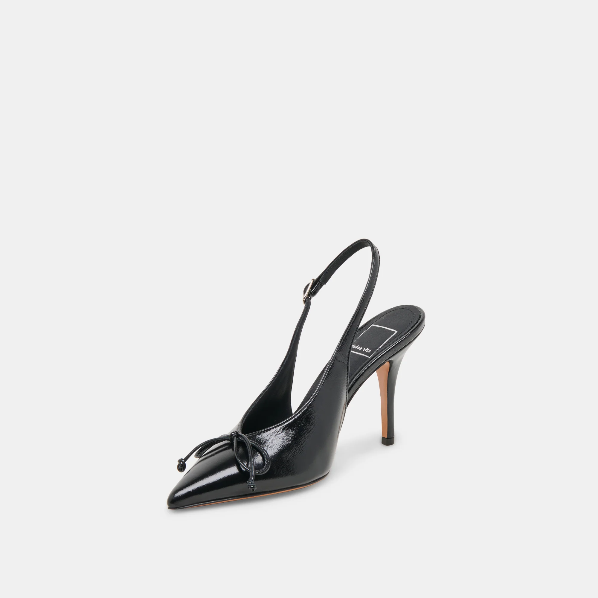 GEENA HEELS BLACK LEATHER - Image 4