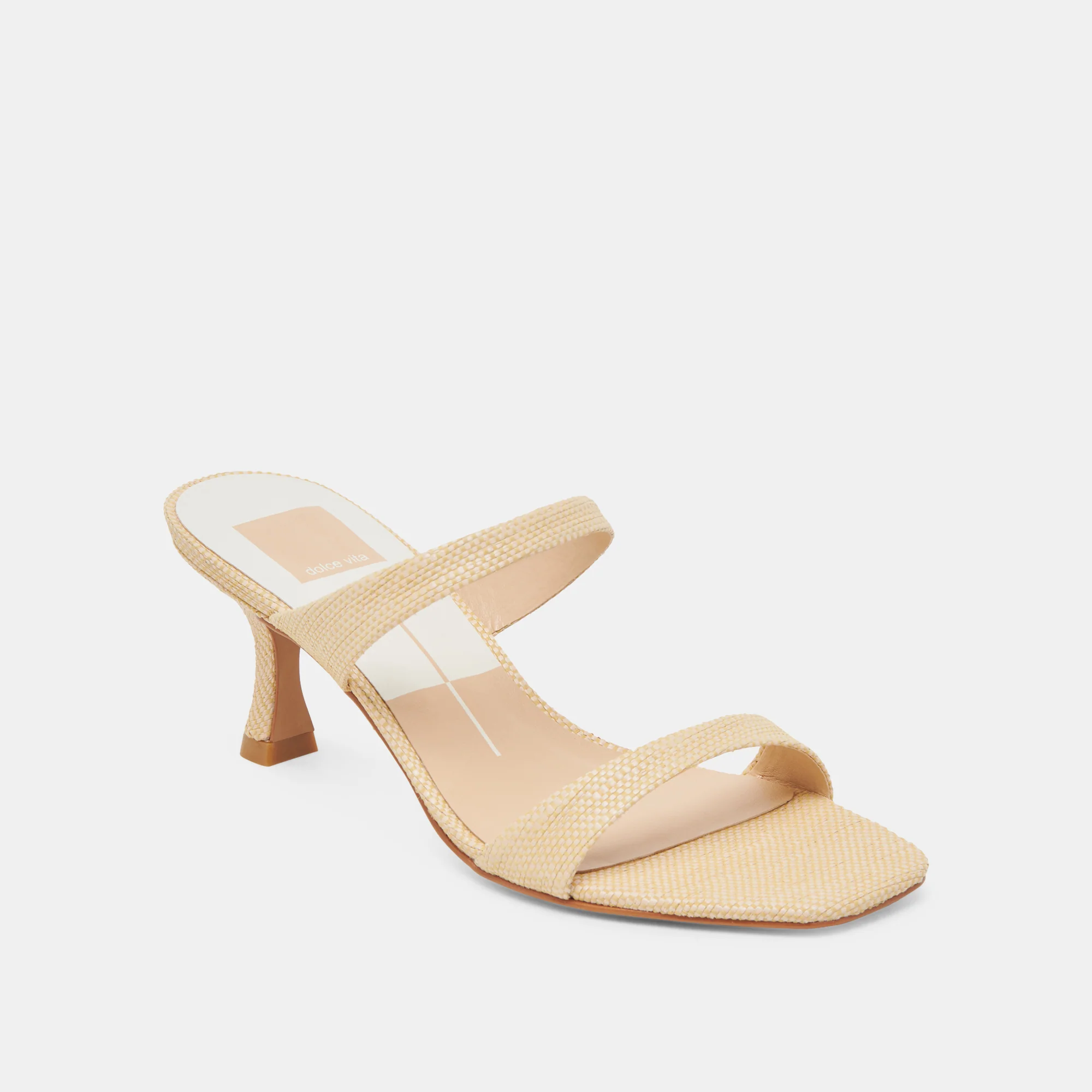 GENORA HEELS LT NATURAL WOVEN RAFFIA - Image 3