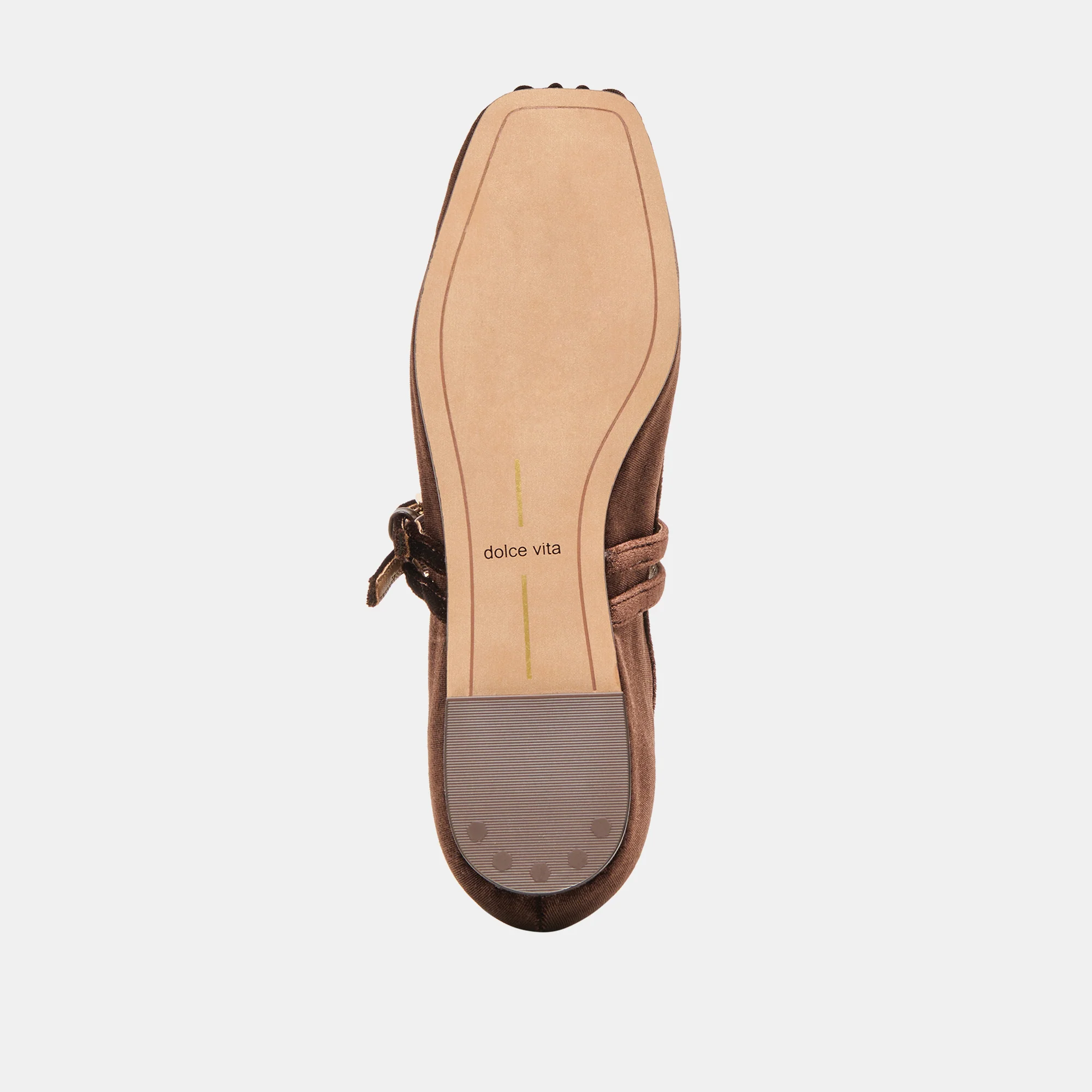 GIBSEN BALLET FLATS CHOCOLATE VELVET - Image 10