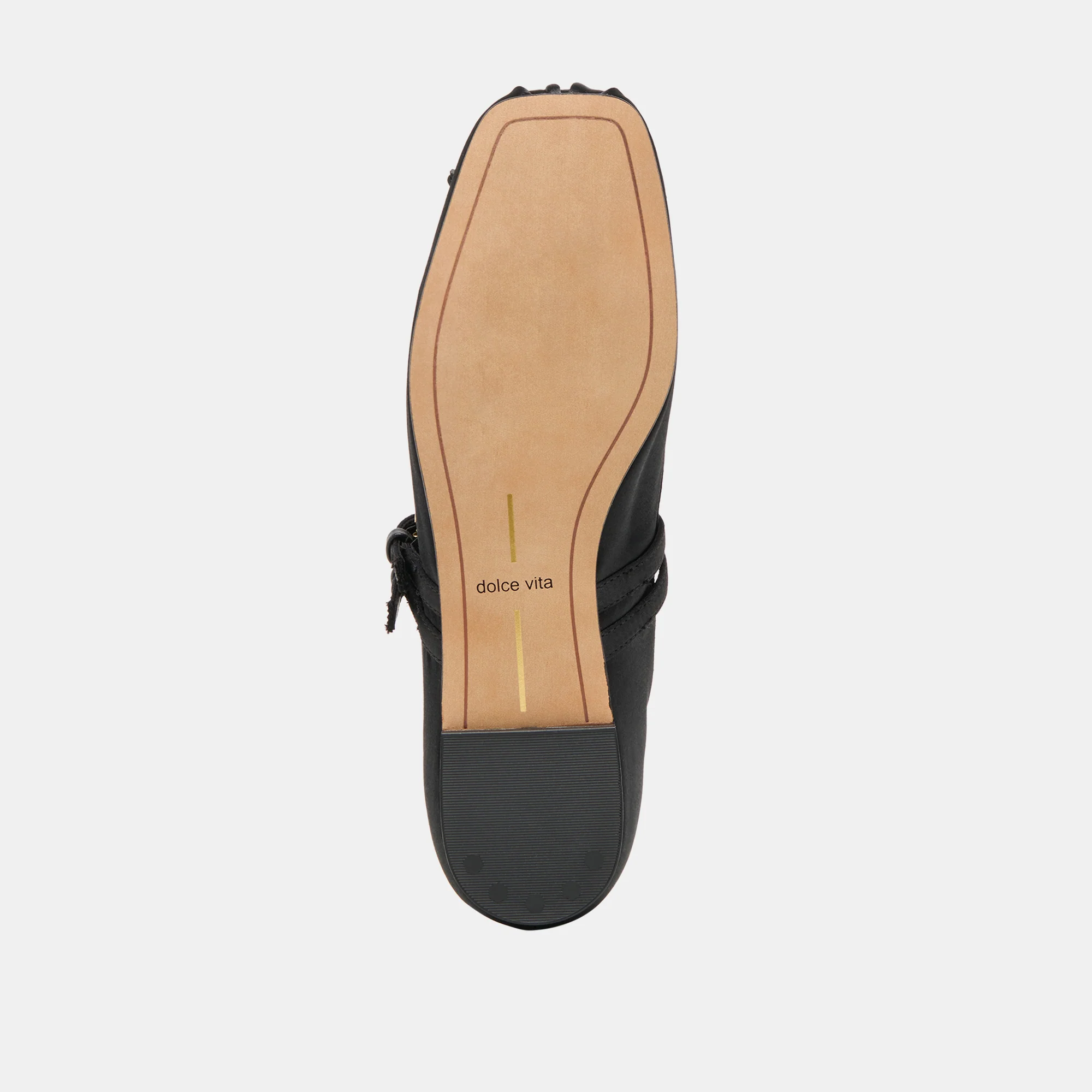 GIBSEN BALLET FLATS ONYX SATIN - Image 9