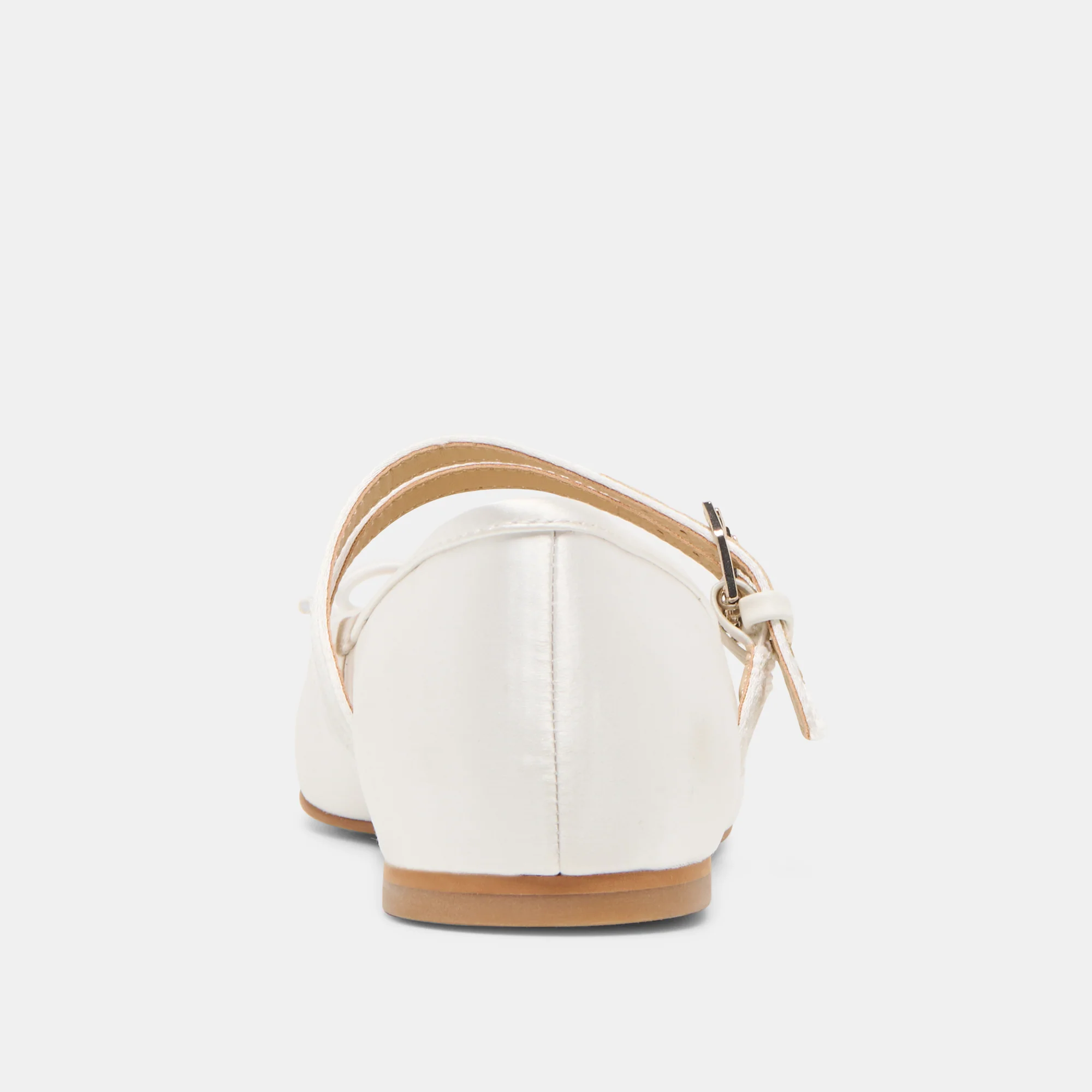 GIBSEN BALLET FLATS TRUE WHITE SATIN - Image 7