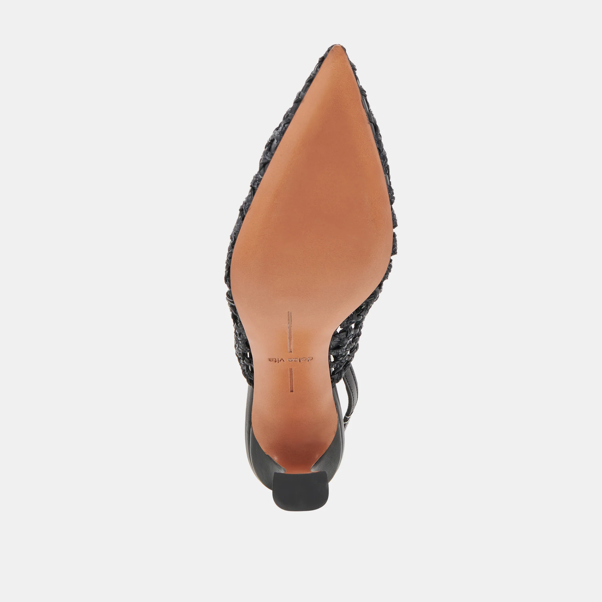 GLORIA HEELS BLACK WOVEN - Image 10