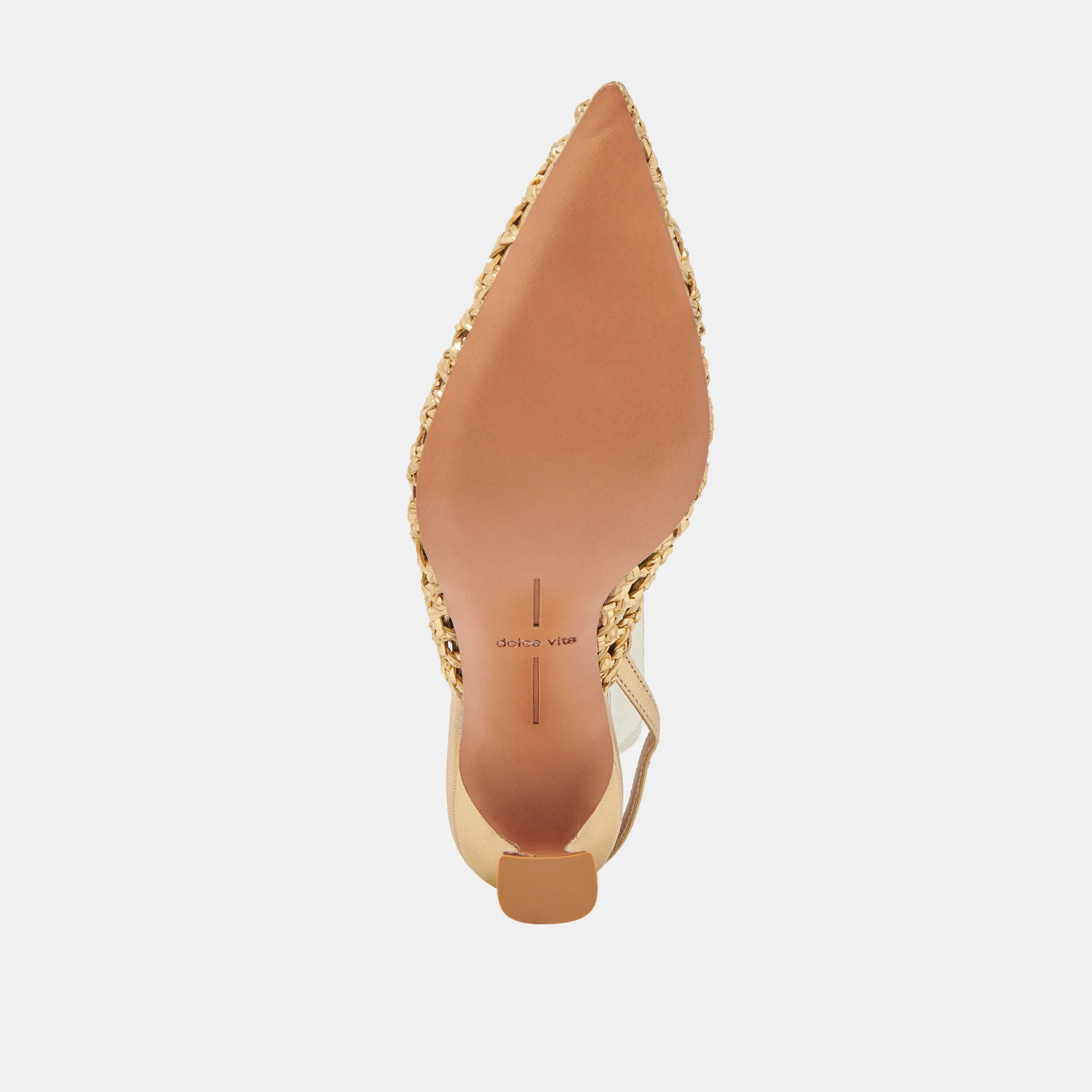 GLORIA HEELS GOLD WOVEN - Image 10