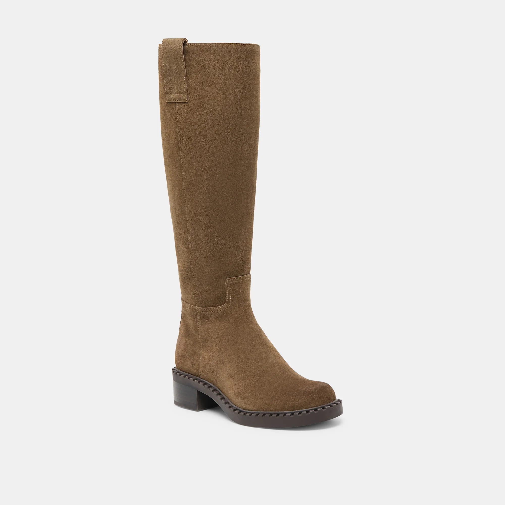 GLORY H2O WIDE CALF BOOTS OLIVE SUEDE - Image 3