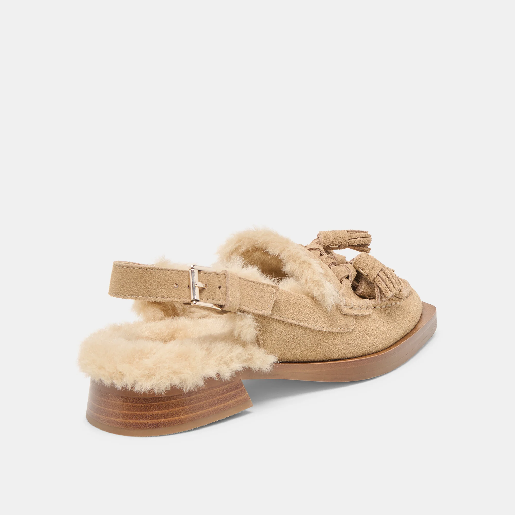 HAMLIT PLUSH LOAFERS DK TAUPE SUEDE - Image 3