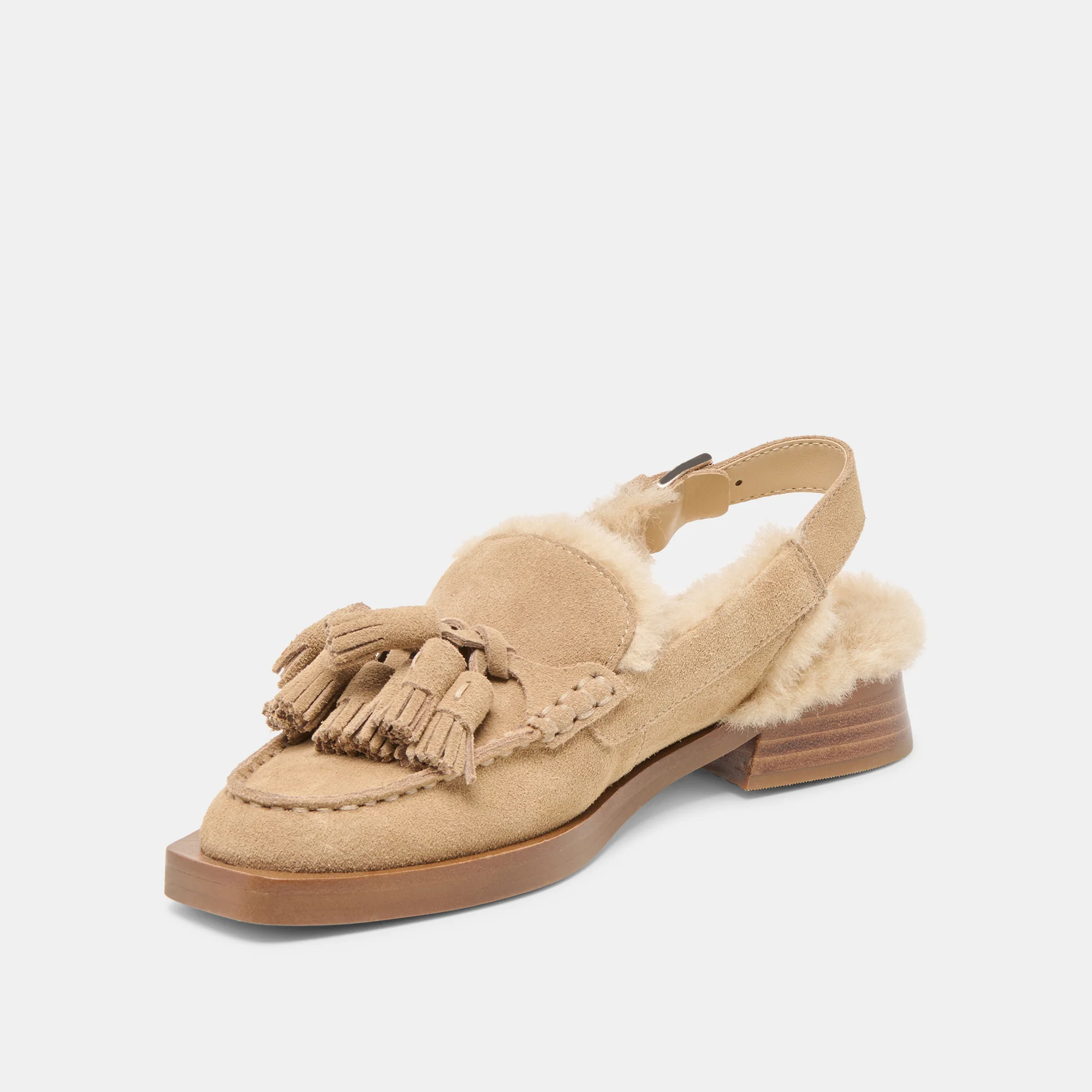 HAMLIT PLUSH LOAFERS DK TAUPE SUEDE - Image 4