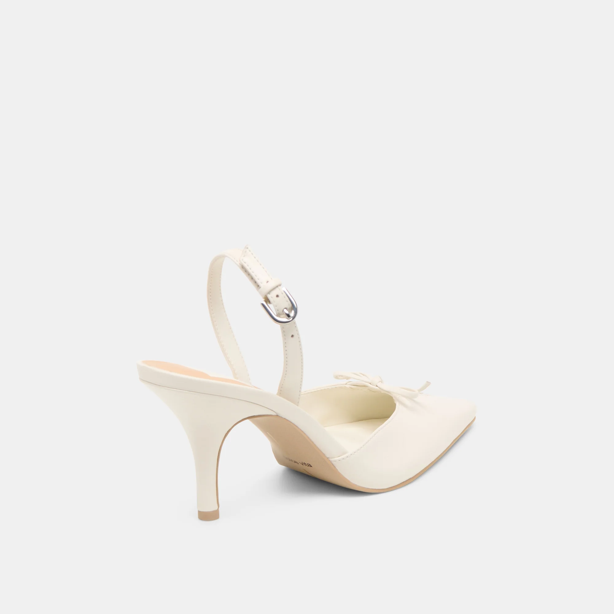 HAMYA HEELS WHITE LEATHER - Image 5