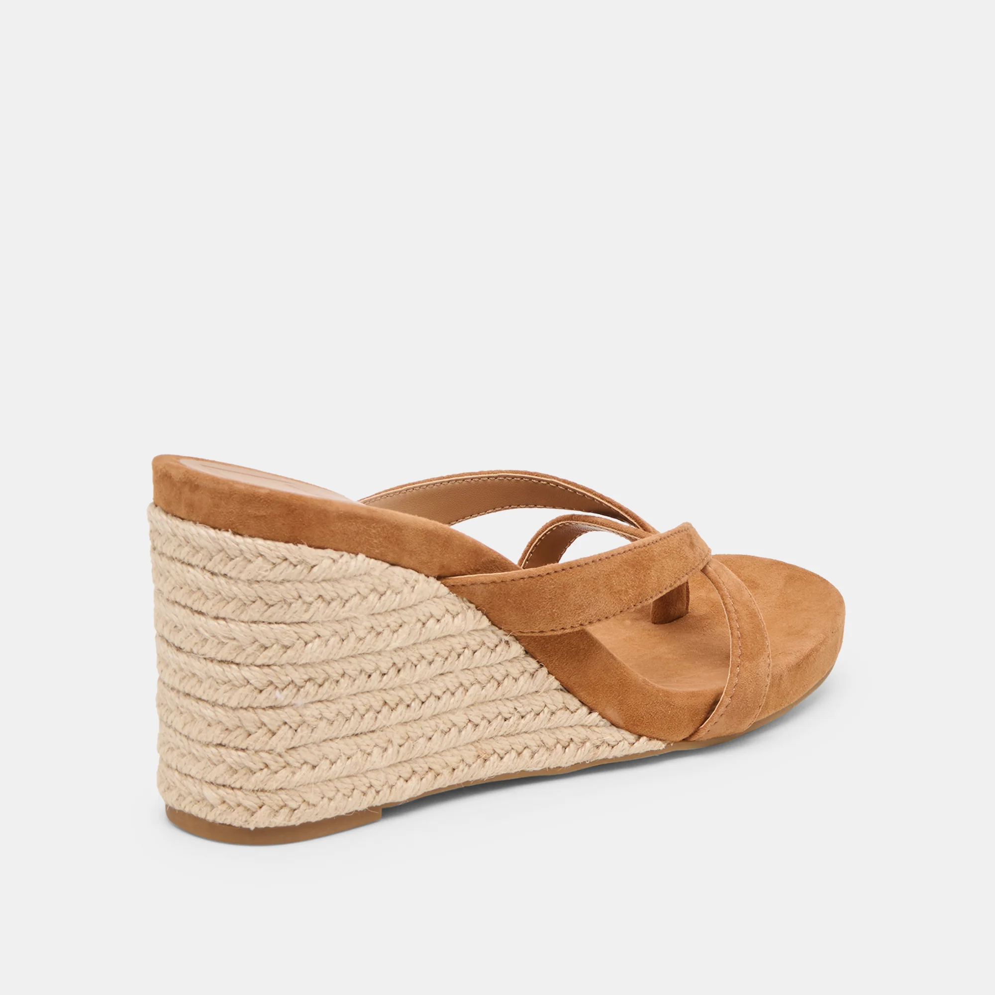 HELAN ESPADRILLE WEDGES BROWN SUEDE - Image 4