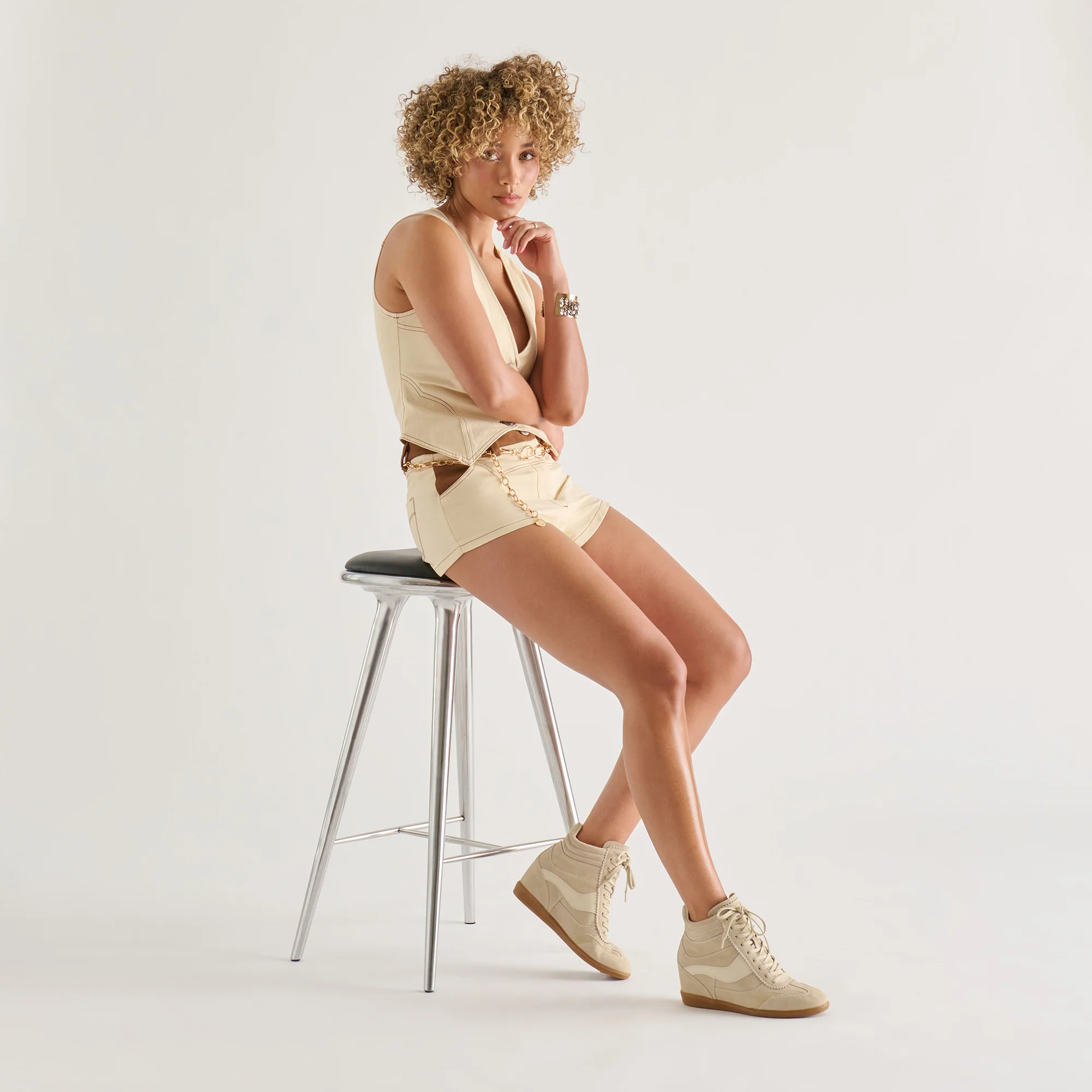 ISSAC SNEAKERS OATMEAL SUEDE - Image 4