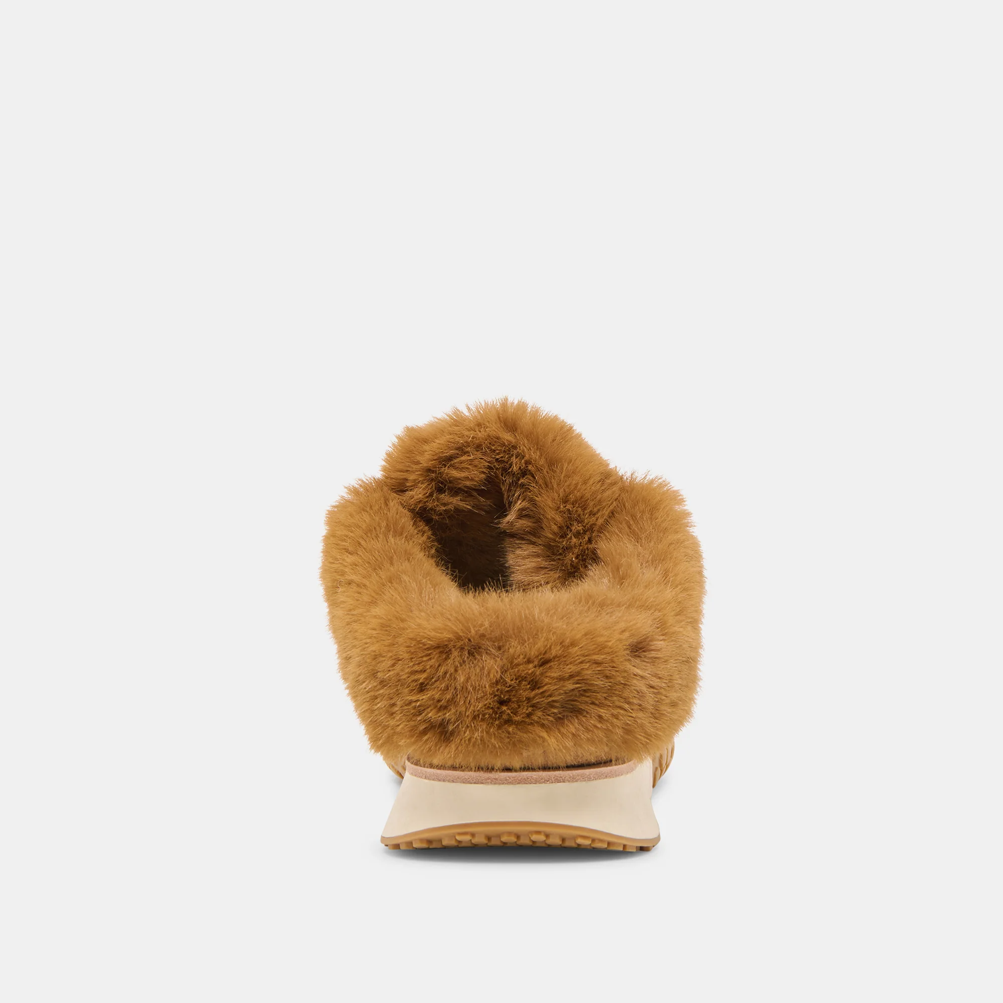 IZZEY PLUSH SNEAKERS LT BROWN SUEDE - Image 7