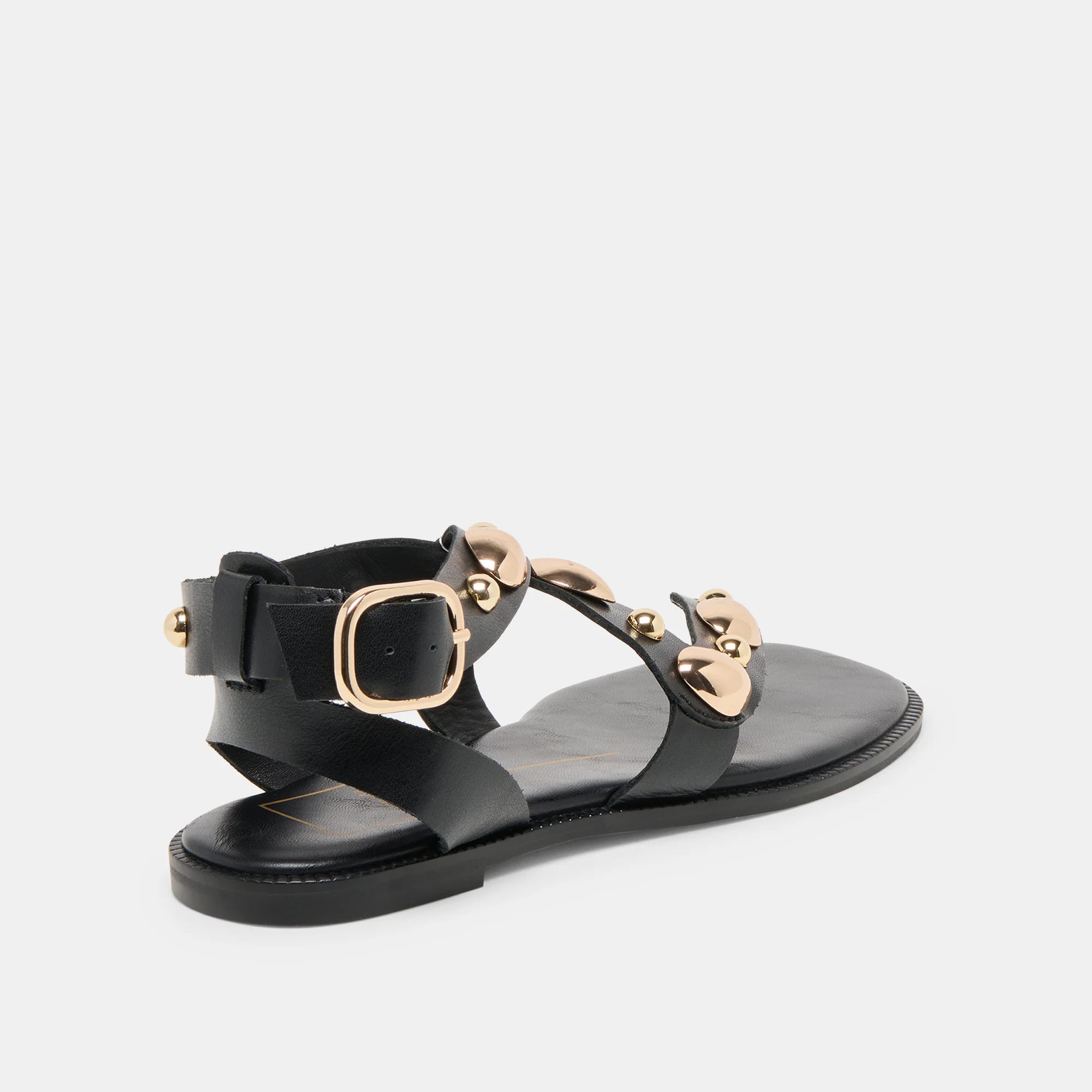 JAYDE SANDALS BLACK LEATHER - Image 5