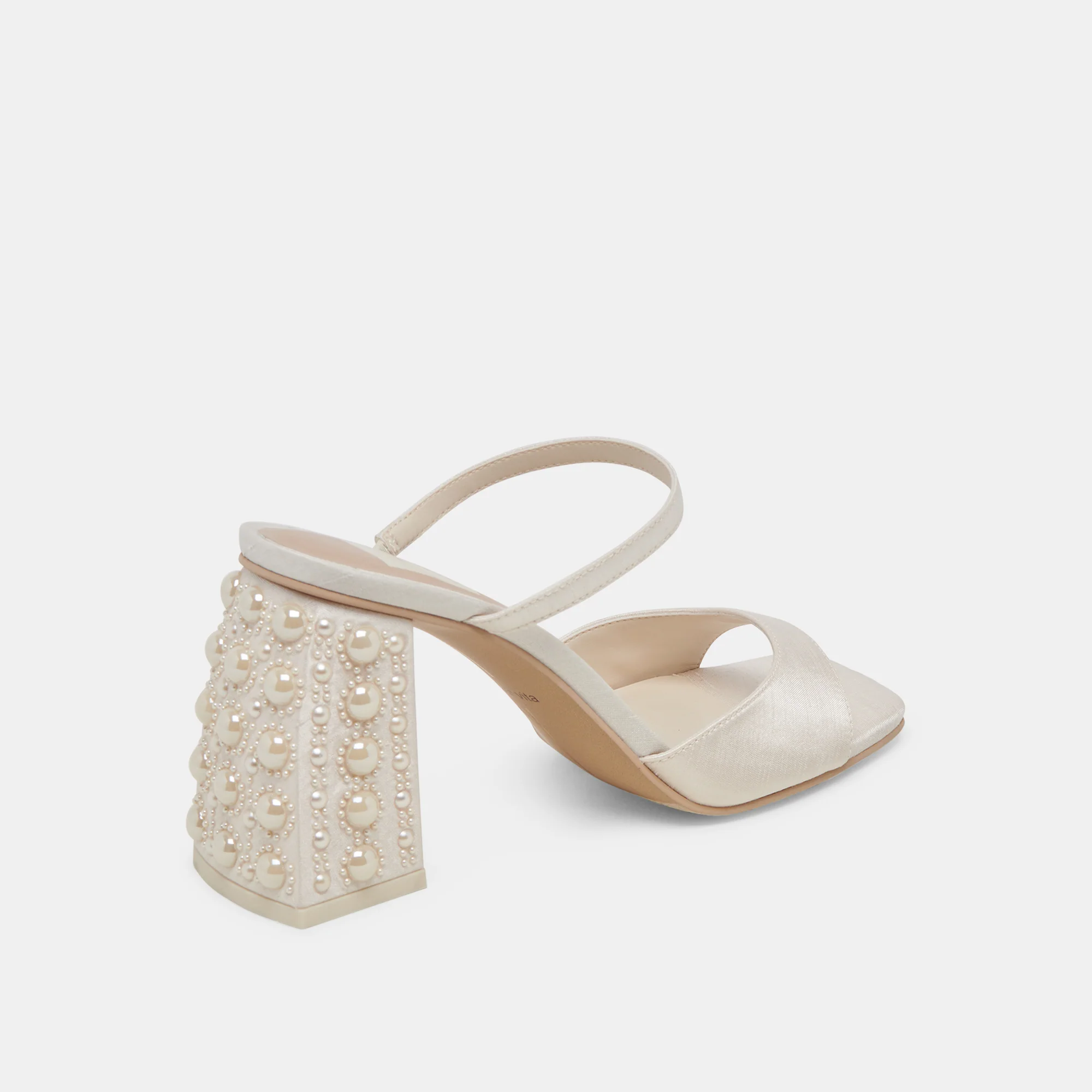 JEMMY PEARL HEELS VANILLA SILK - Image 7