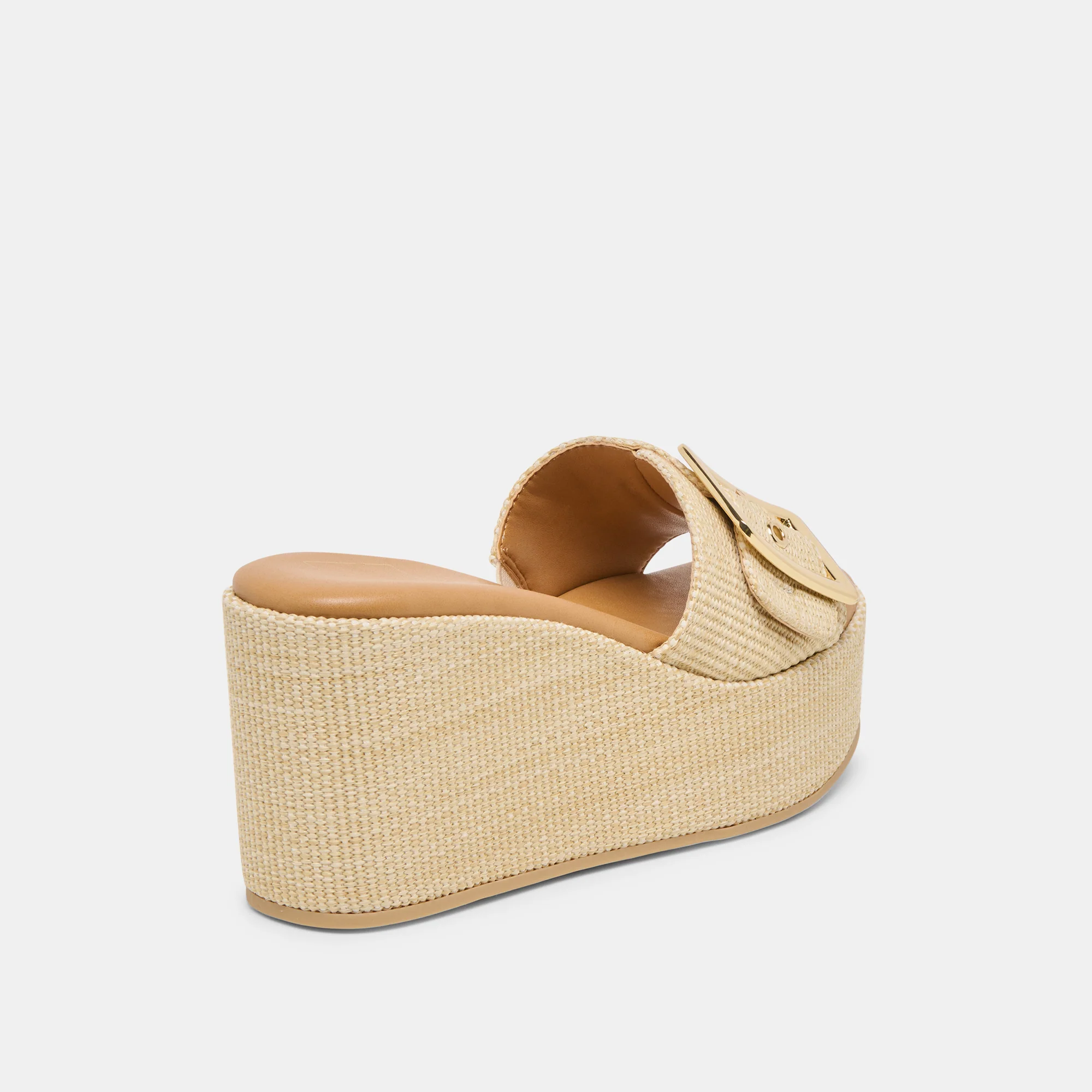 JILIAN WIDE WEDGES LT NATURAL RAFFIA - Image 3