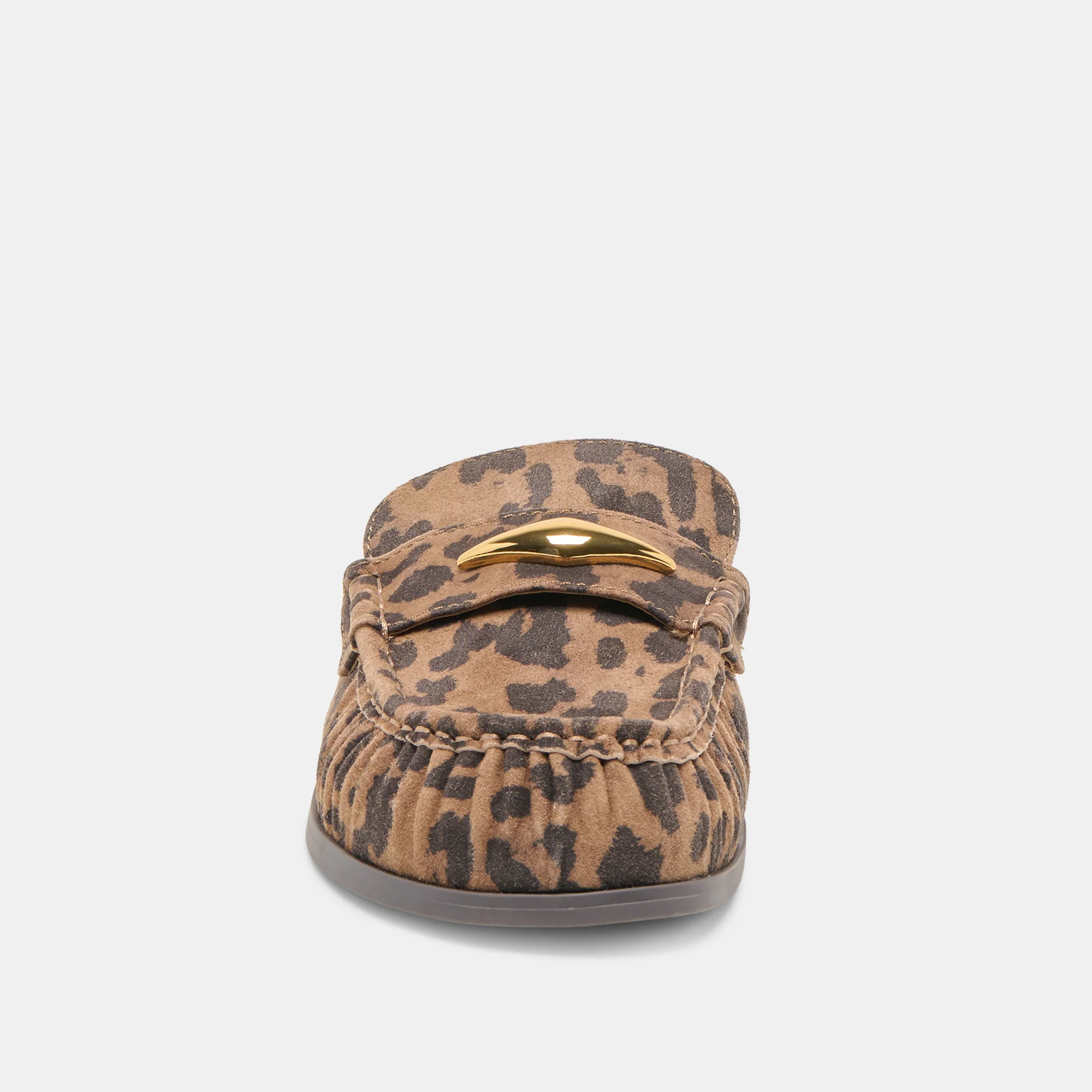JODERO FLATS BROWN LEOPARD PRINTED SUEDE - Image 8