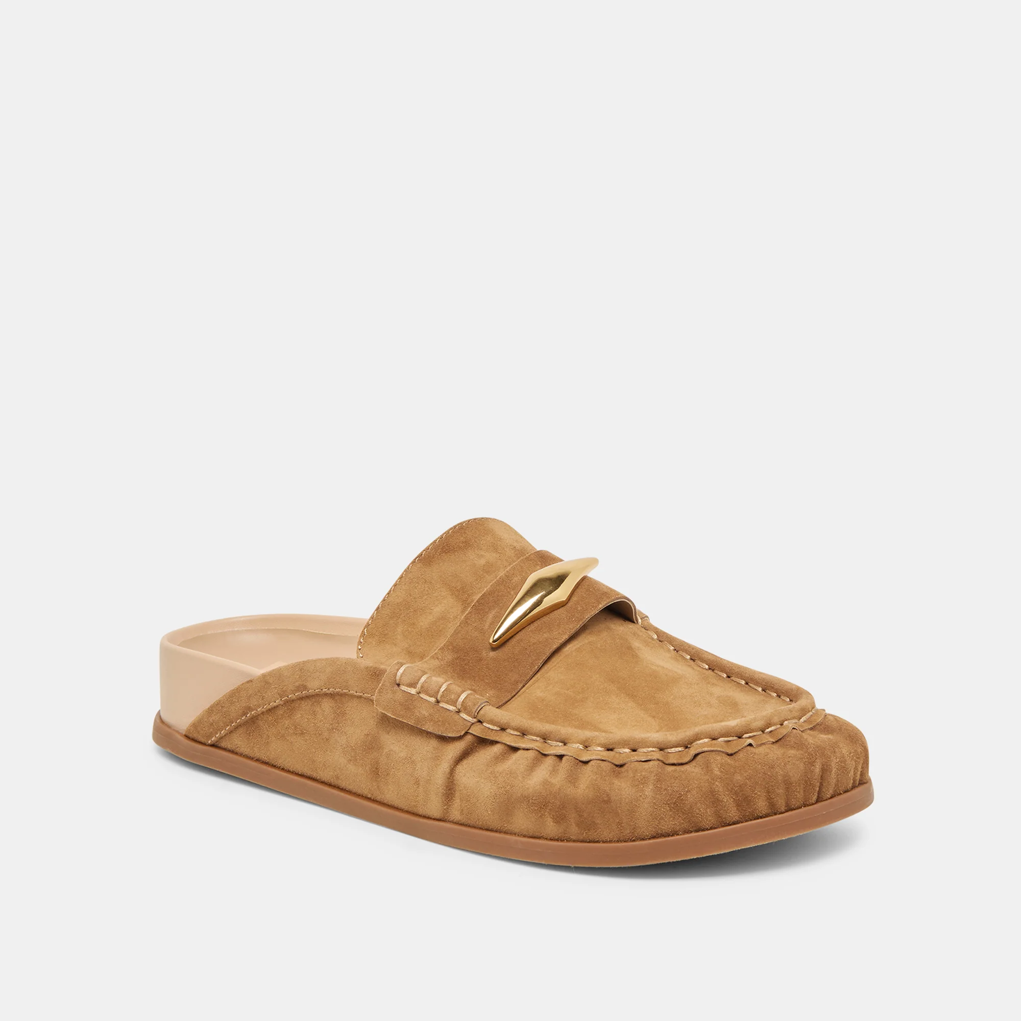 JODERO FLATS LT BROWN SUEDE - Image 3