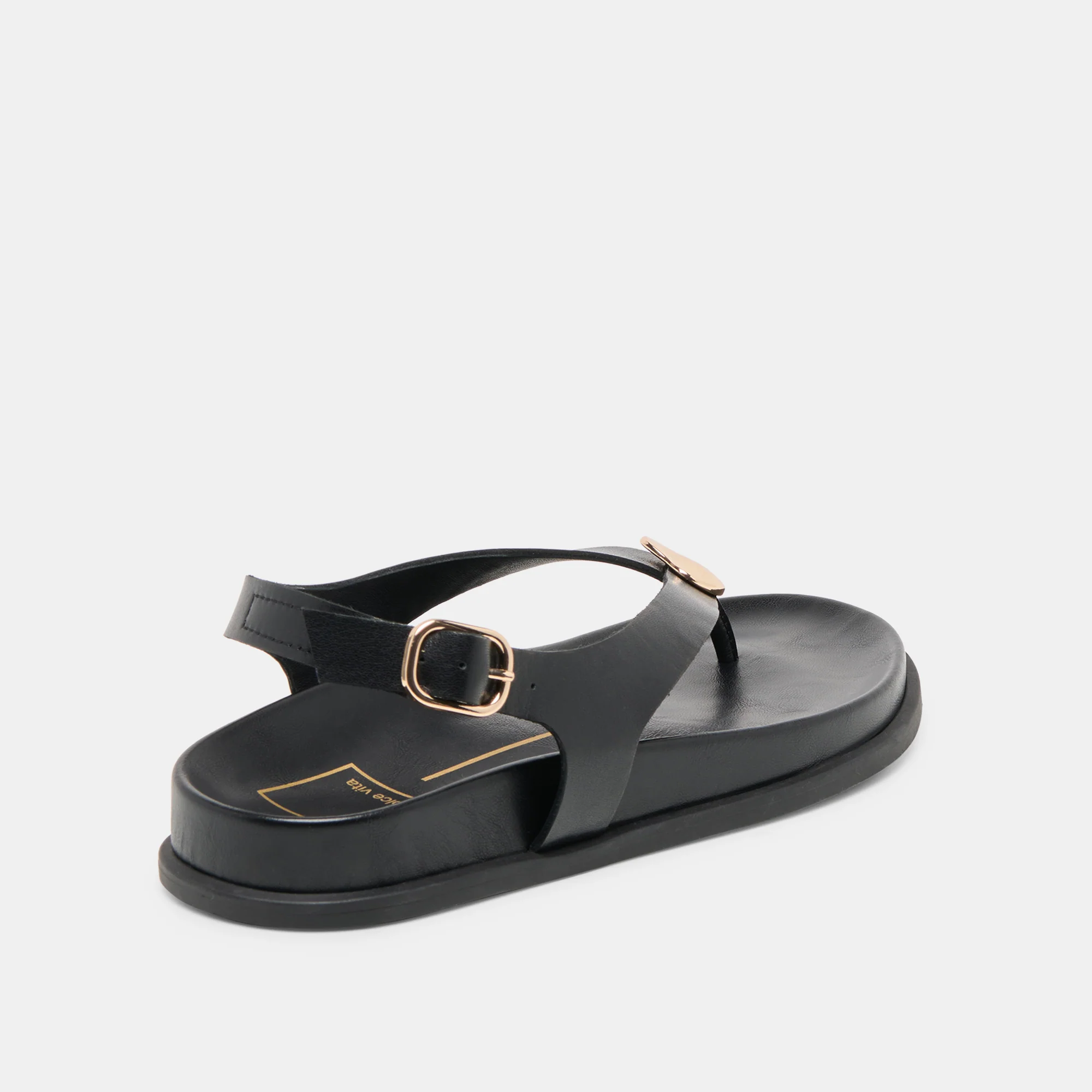 JONY SANDALS BLACK LEATHER - Image 5