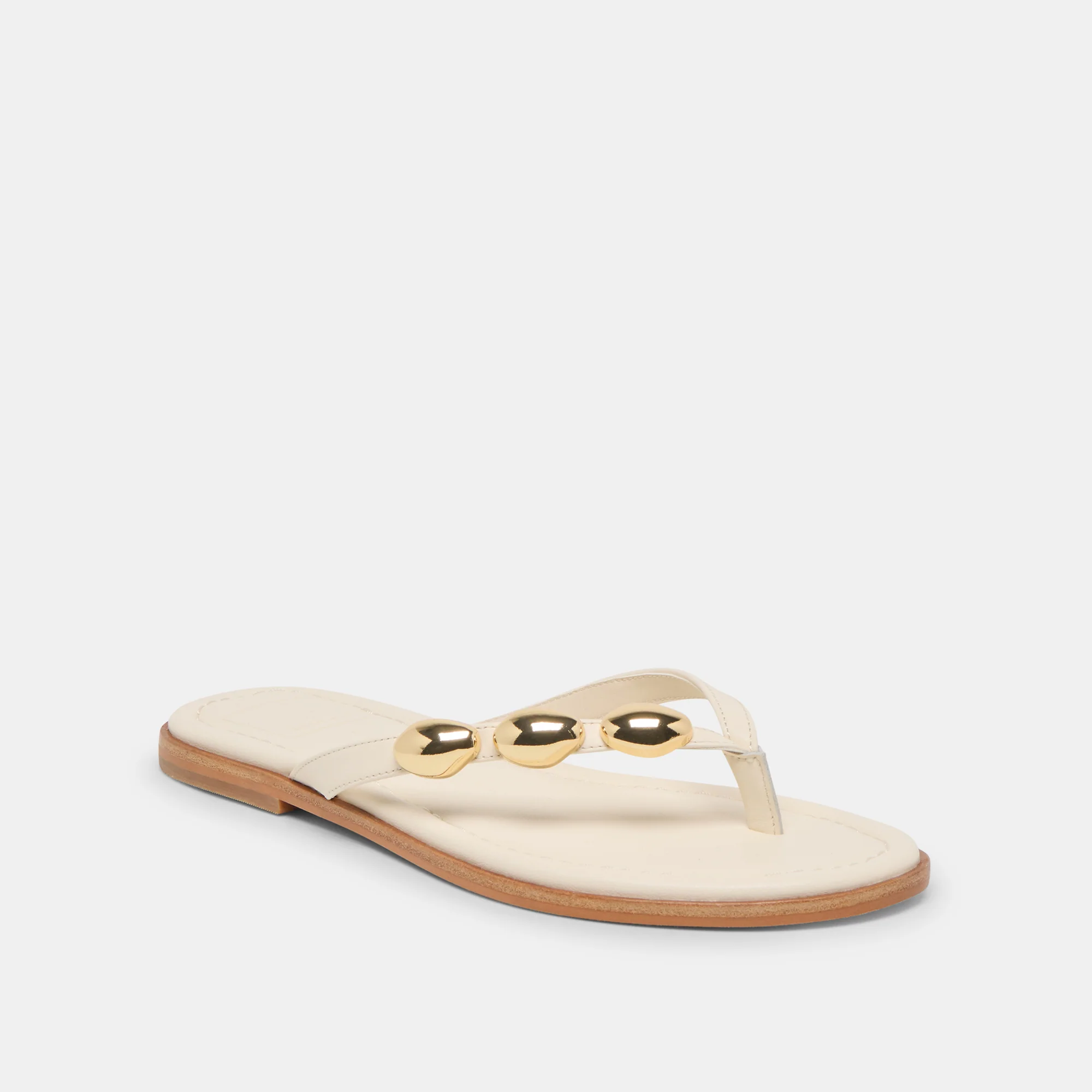 JUNY SANDALS OFF WHITE LEATHER - Image 2