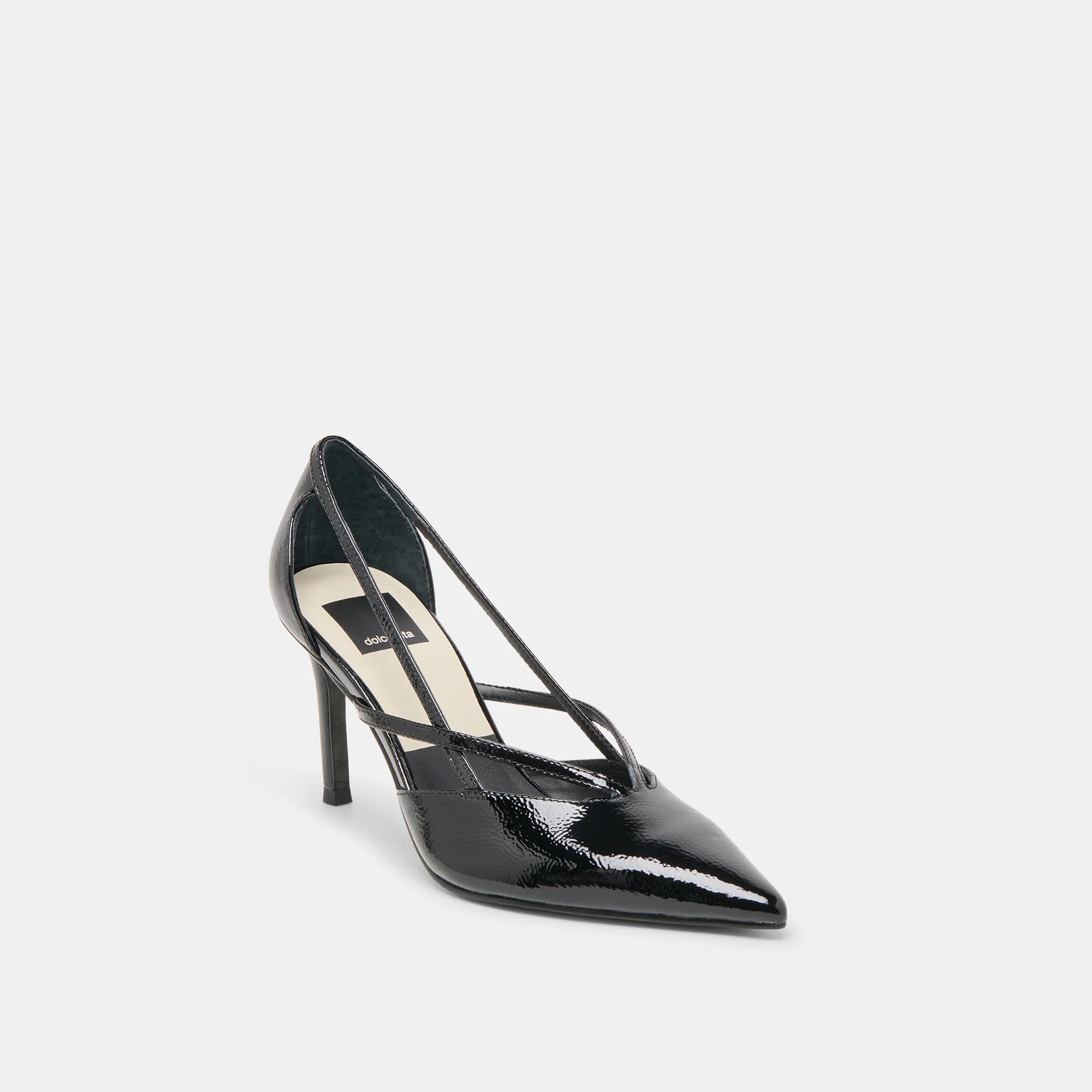 KAINE HEELS MIDNIGHT CRINKLE PATENT LEATHER - Image 2
