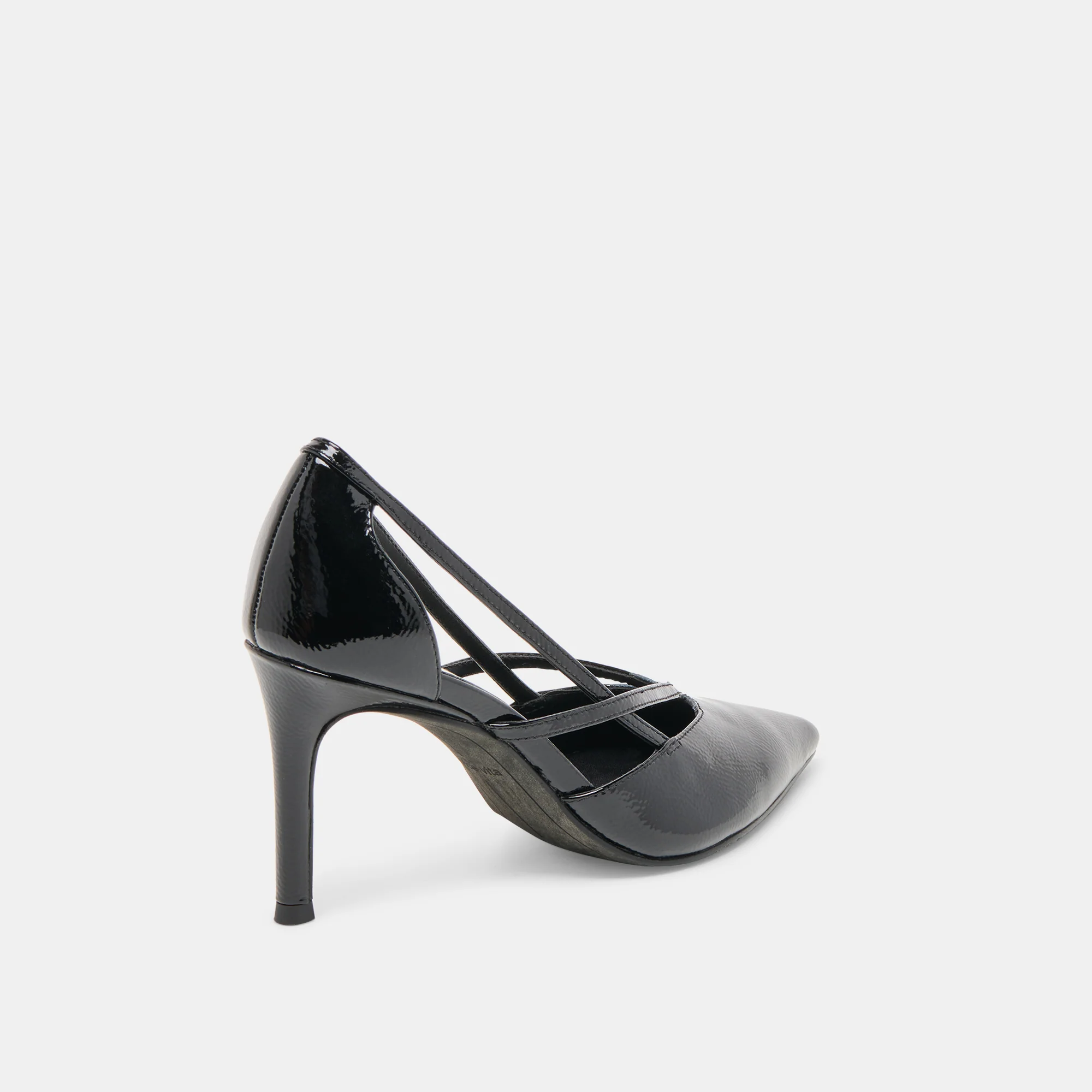 KAINE HEELS MIDNIGHT CRINKLE PATENT LEATHER - Image 3