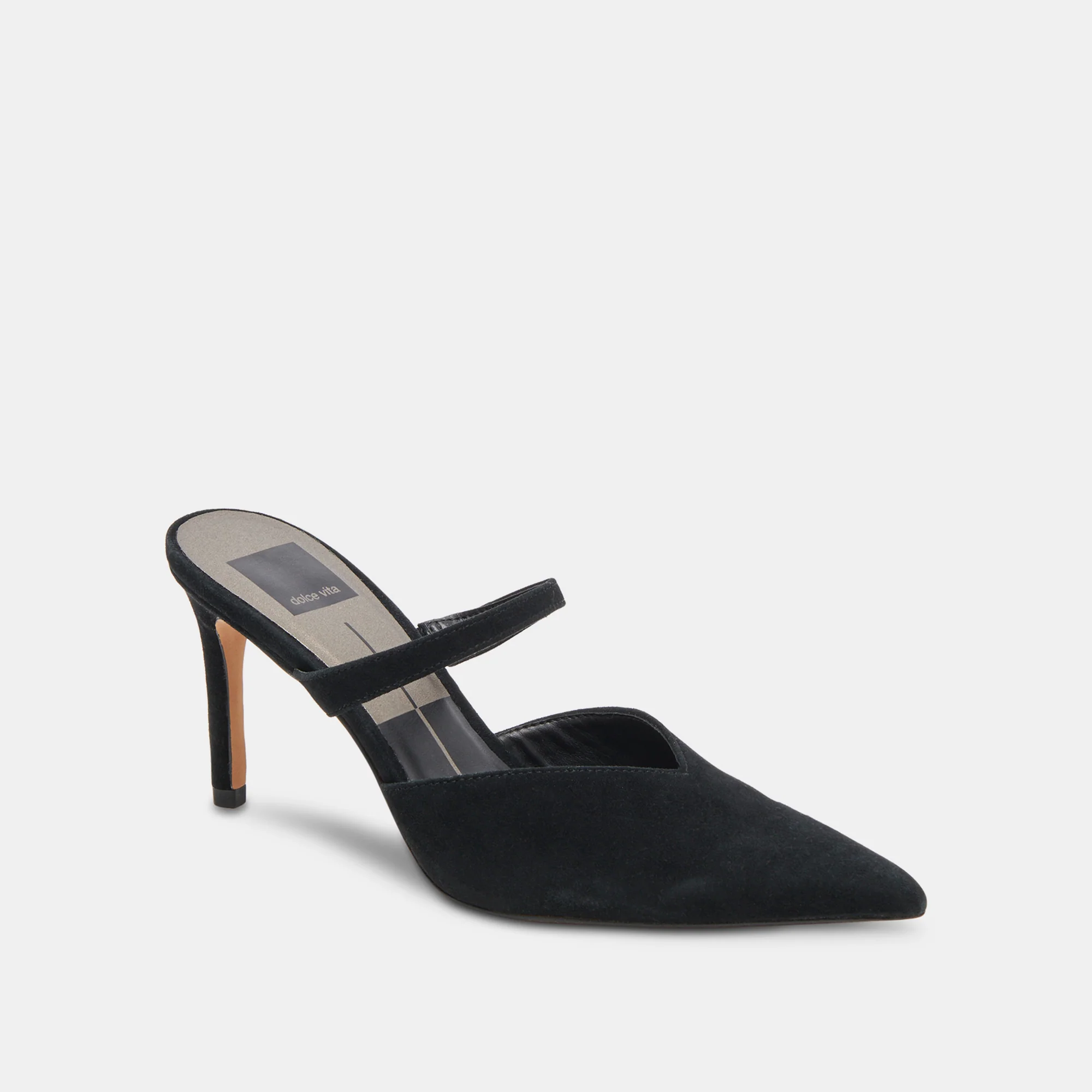 KANIKA WIDE HEELS ONYX SUEDE - Image 2